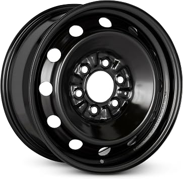 For 2004-2024 Ford F-150 17 Inch Painted Black Steel - Genuine OEM Rim - Road Ready Truck Wheel