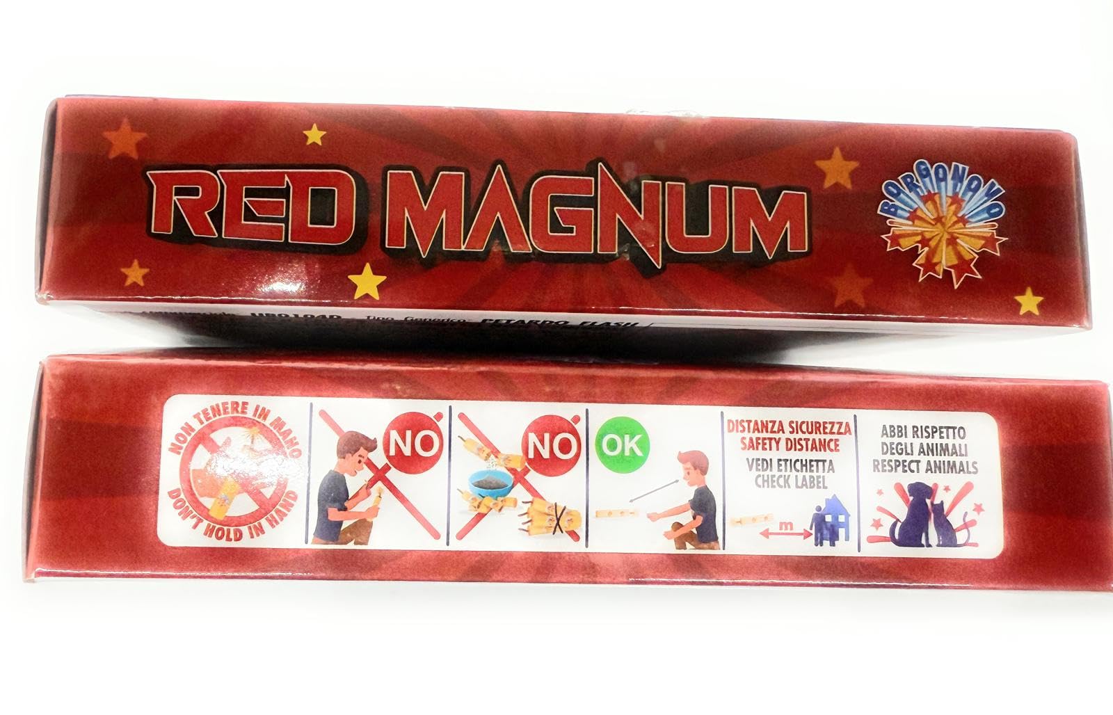Petardi Red Magnum Categoria 1 (K1) con Miccia Rossa a Fiamma – 2 Confezioni da 20 Pezzi (Totale 40) – Petardi Pirotecnici Sicuri e Certificati CE per Capodanno, Feste, Eventi e Scoppio Sonoro
