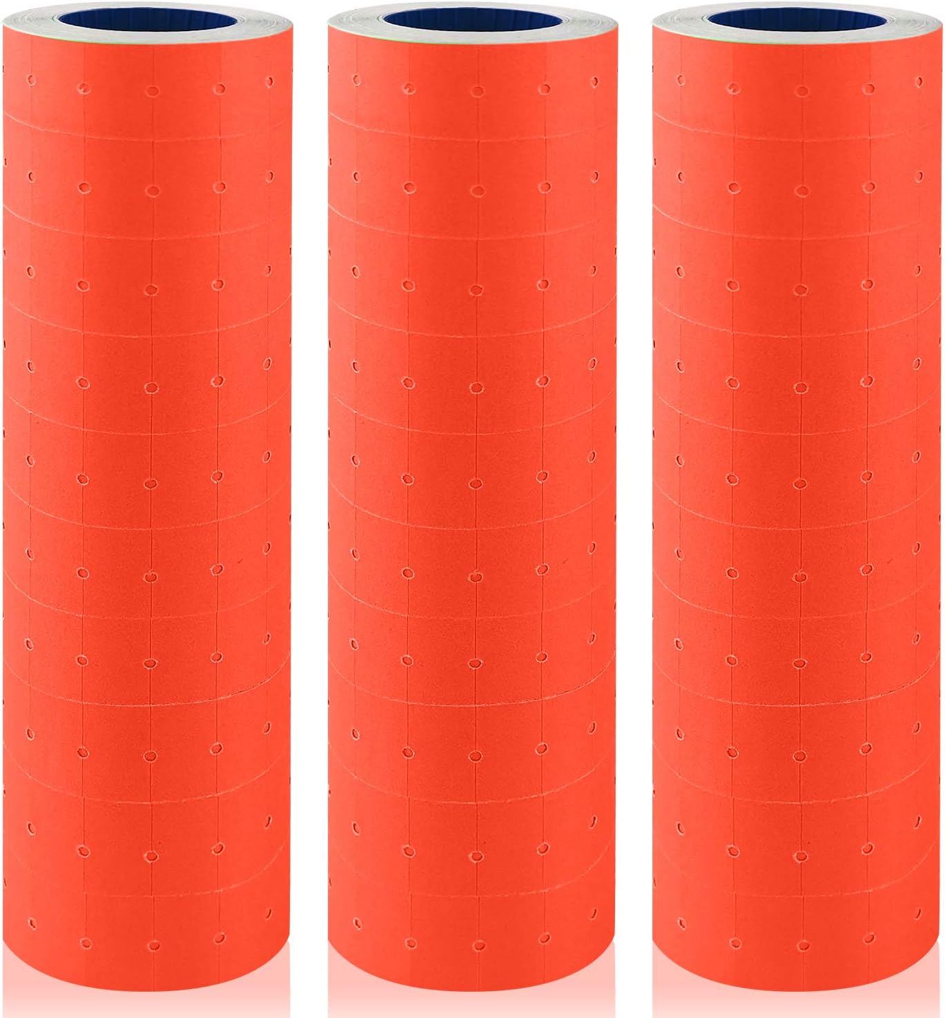 8 Digits Price Tag Gun Kit with 5000 Sticker Labels and 3 Ink Refill， Label Gun Pricing Guns for Office， Retail Shop， Grocery Store Organization Marking (30 Roll Saffron)