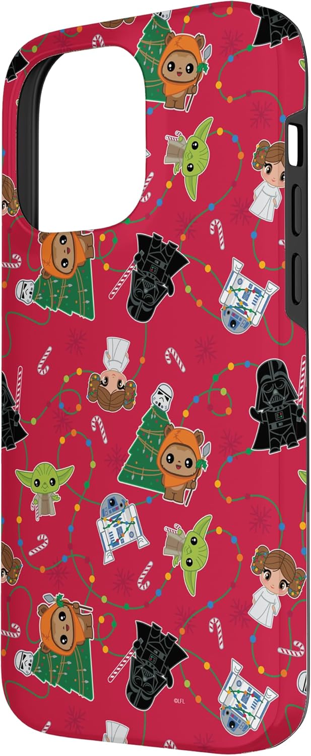 Star Wars Happy Holiday Classic Characters Cute Christmas Case for iPhone 14 Pro Max