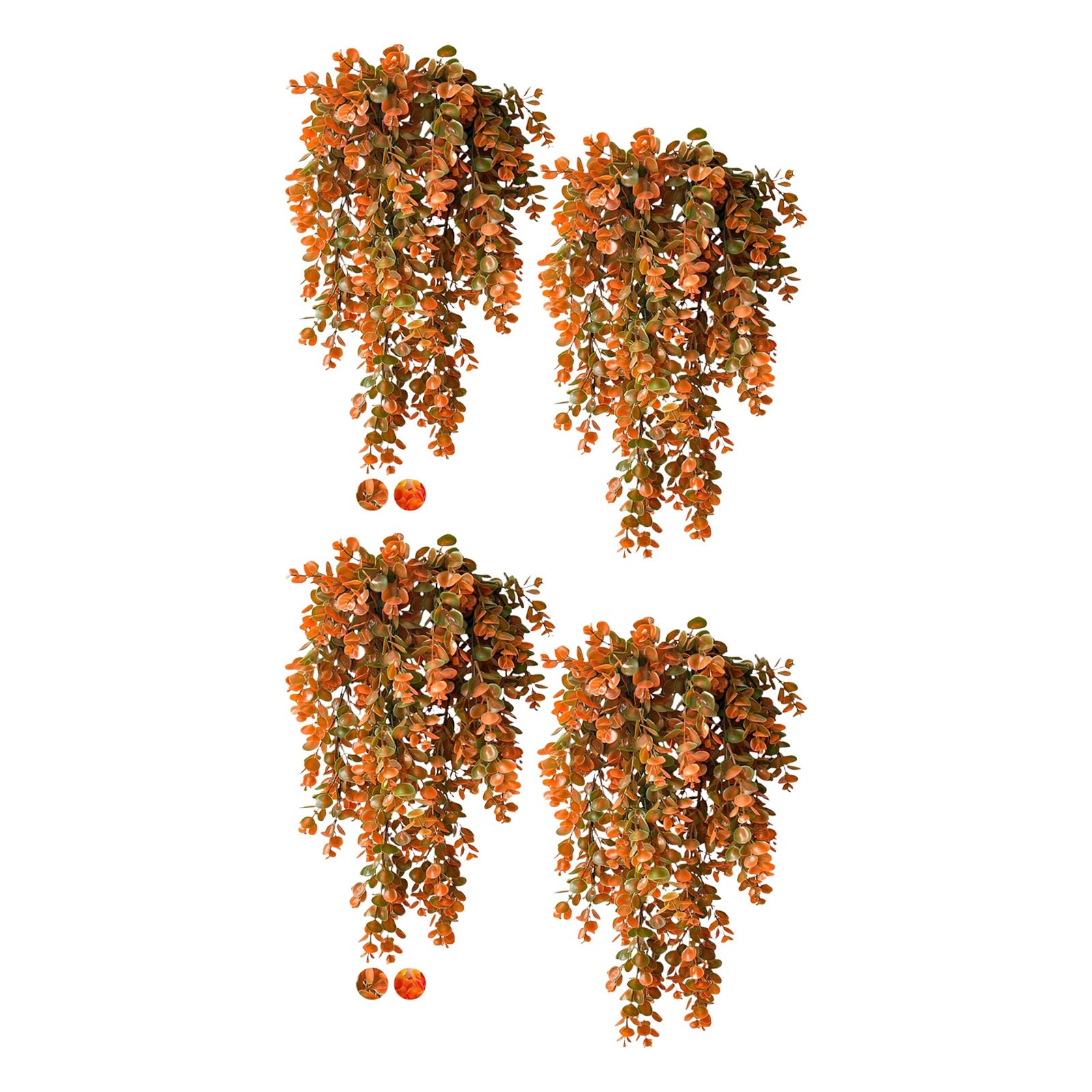 HDOYTXXM Artificial Eucalyptuses Vine Flexible Bendable Faux Greeneries User Friendly Vine for Indoors Outdoor Seasonal Decors Autumn Themed Plant