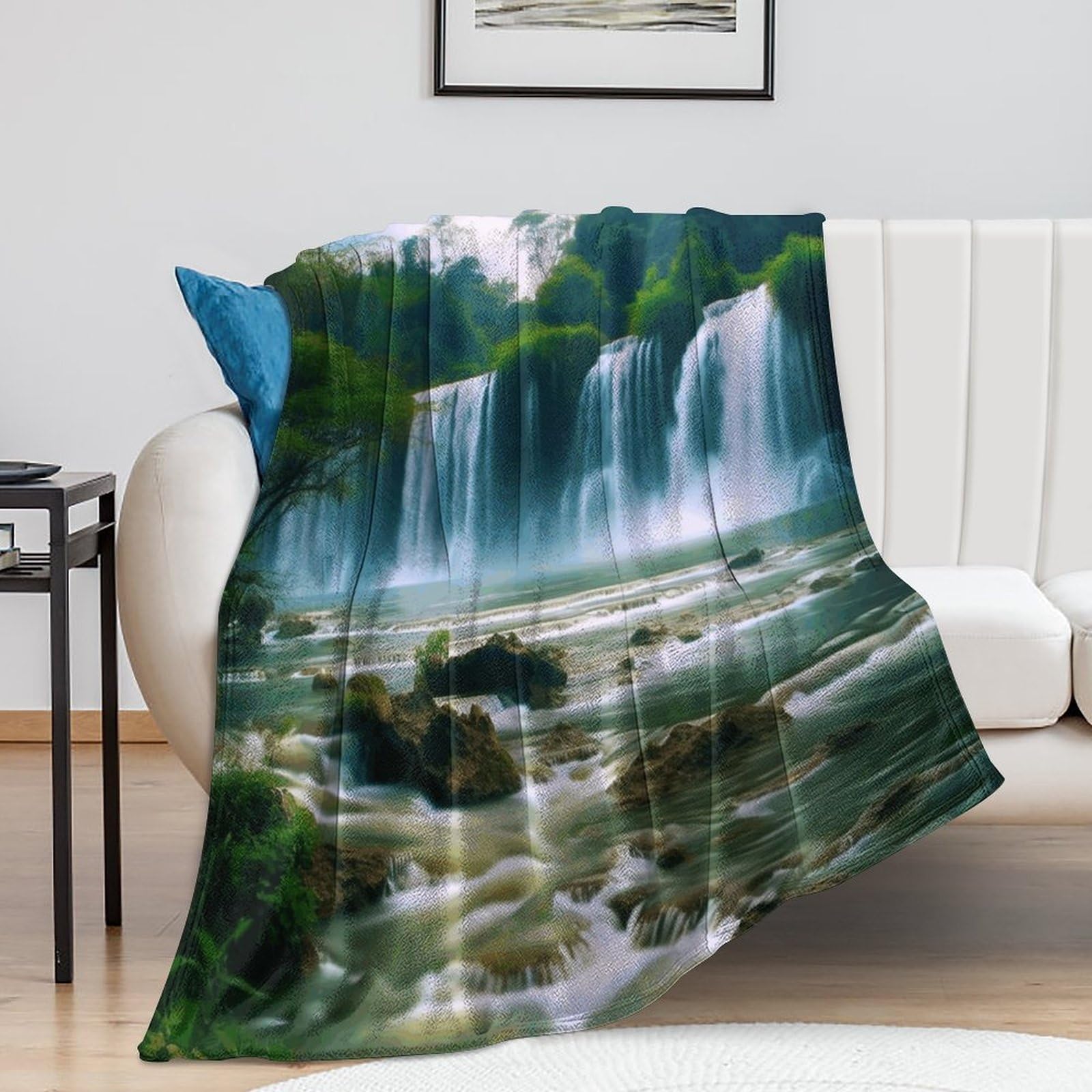 Couverture de lit chaude et légère jeté de canapé peluche