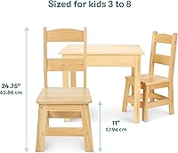 Vista 25 de Mesa y sillas de madera Melissa & Doug, talla única , Natural
