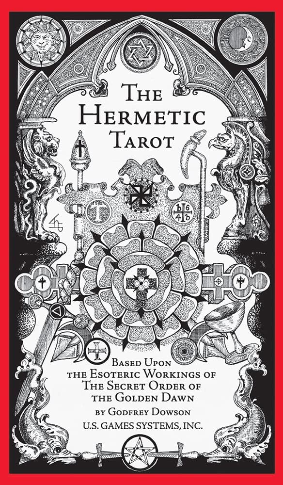 Hermetic Tarot Deck: Secrets of the Golden Dawn, Esoteric Symbolism, Kabbalistic Tree of Life, Astrological Correspondences, 78 Tarot Cards