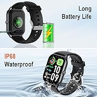 Vista 3 de Reloj inteligente de 1.91 pulgadas para hombre, relojes inteligentes para mujeres, rastreador de actividad física con función de llamada