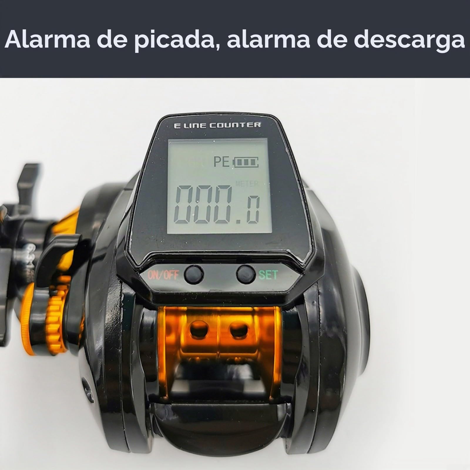 Carrete de cebo eléctrico, carrete de metal resistente a la corrosión, carrete de cebo de agua salada con de frenado magnético