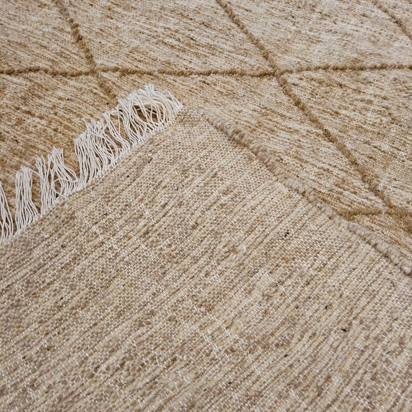 Générique Tifinagh Shop - Tapis Berbère Kilim Zanafi Authentique – 100% Laine - 150 x 102 cm – Pièce Unique Artisanale du Maroc