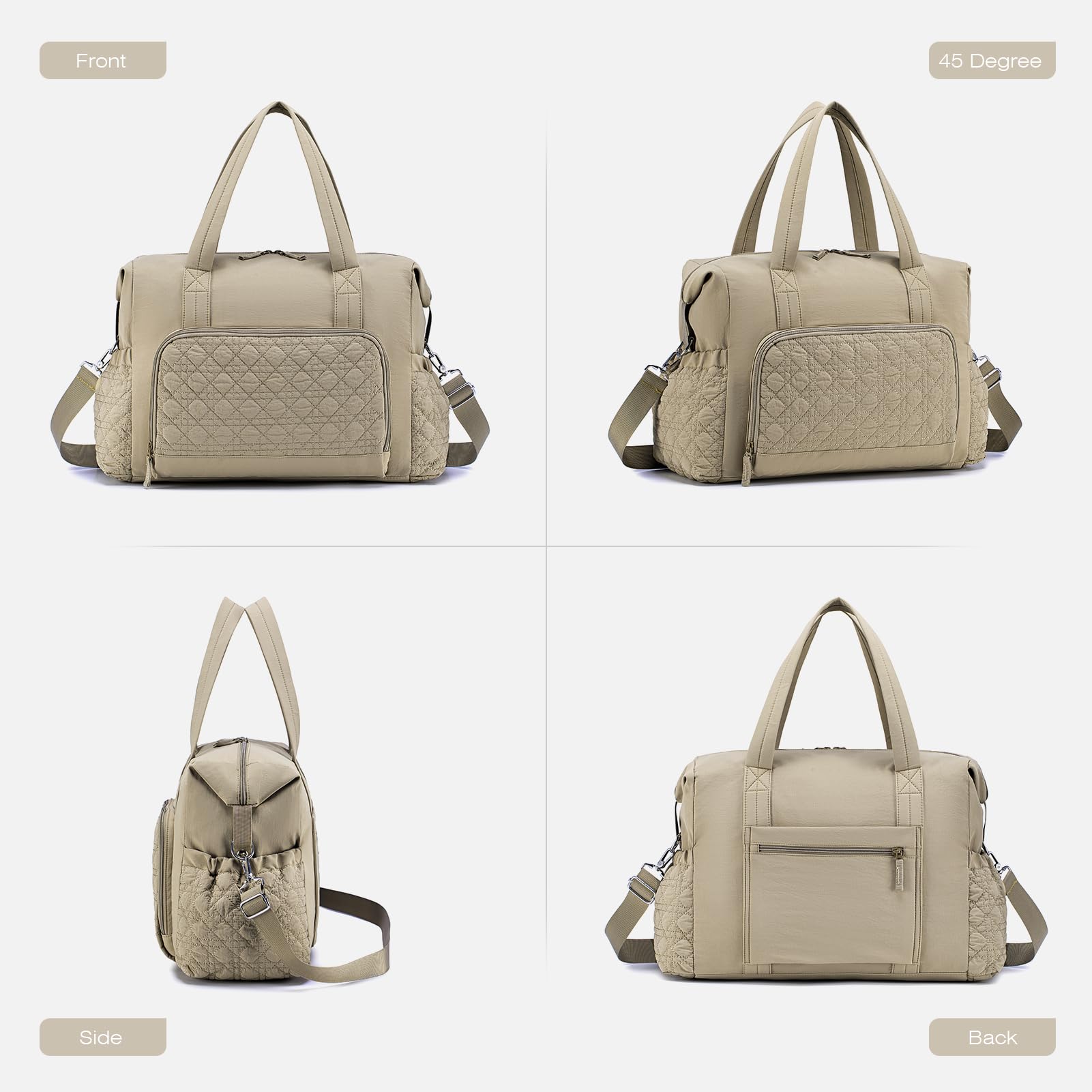 SPAHER Grand Sac a Langer Bebe 30L Sac Maternité Bebe Imperméable avec Compartiments Humide Mommy Bag avec Compartiments Multiples et Bandoulière Amovible