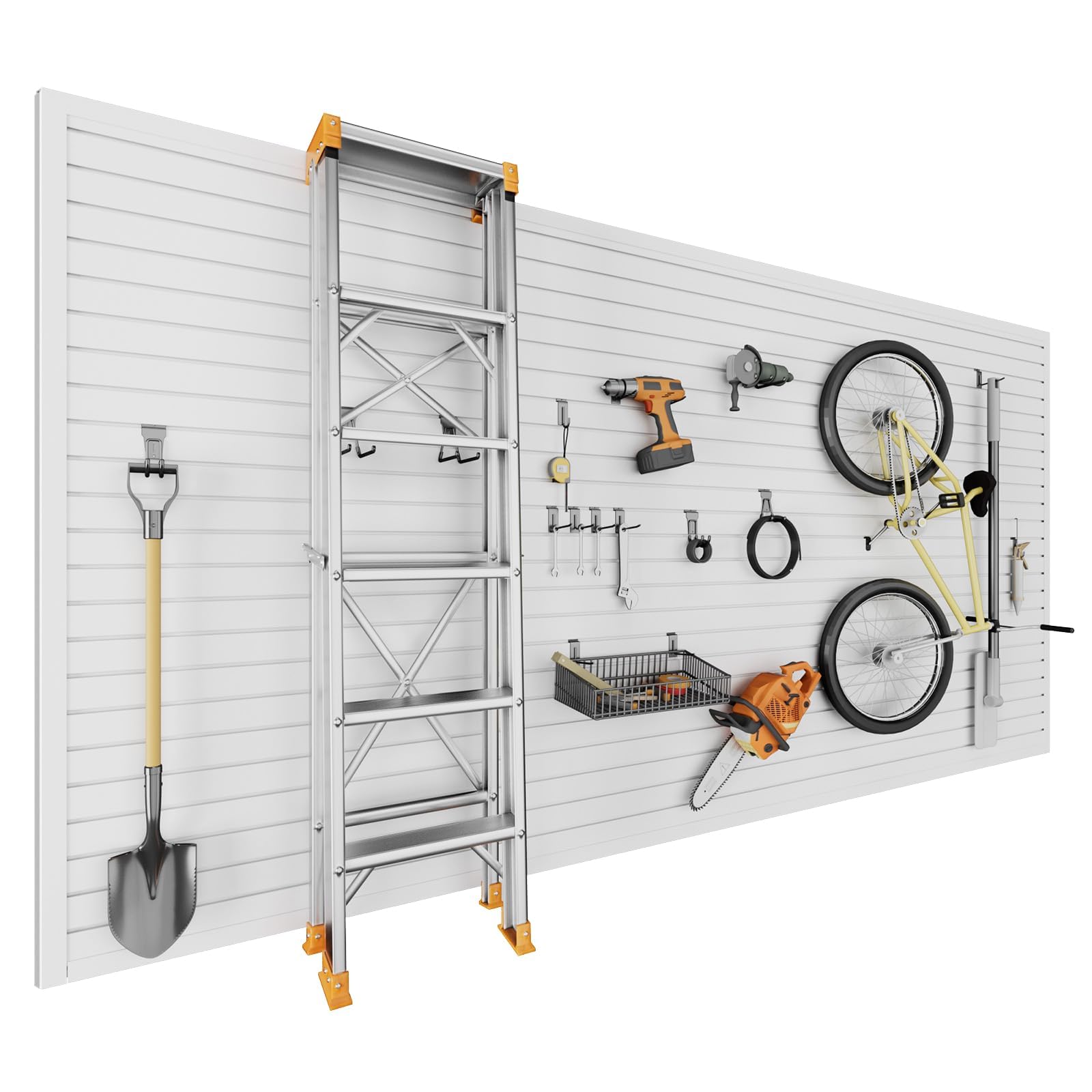 Photo 1 of Ginchain 4x8 ft PVC Slatwall Panels