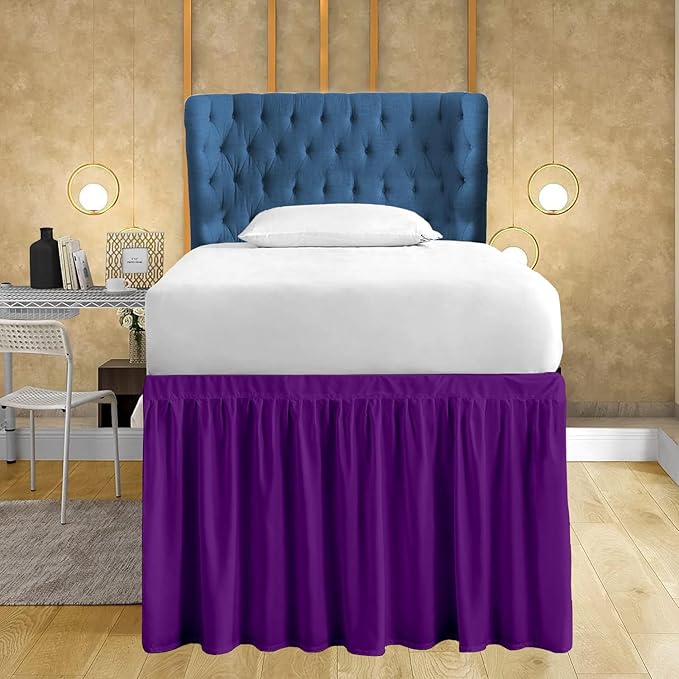 SLEEPNEST College Room Dorm Bed Skirt Twin XL 30" Inch