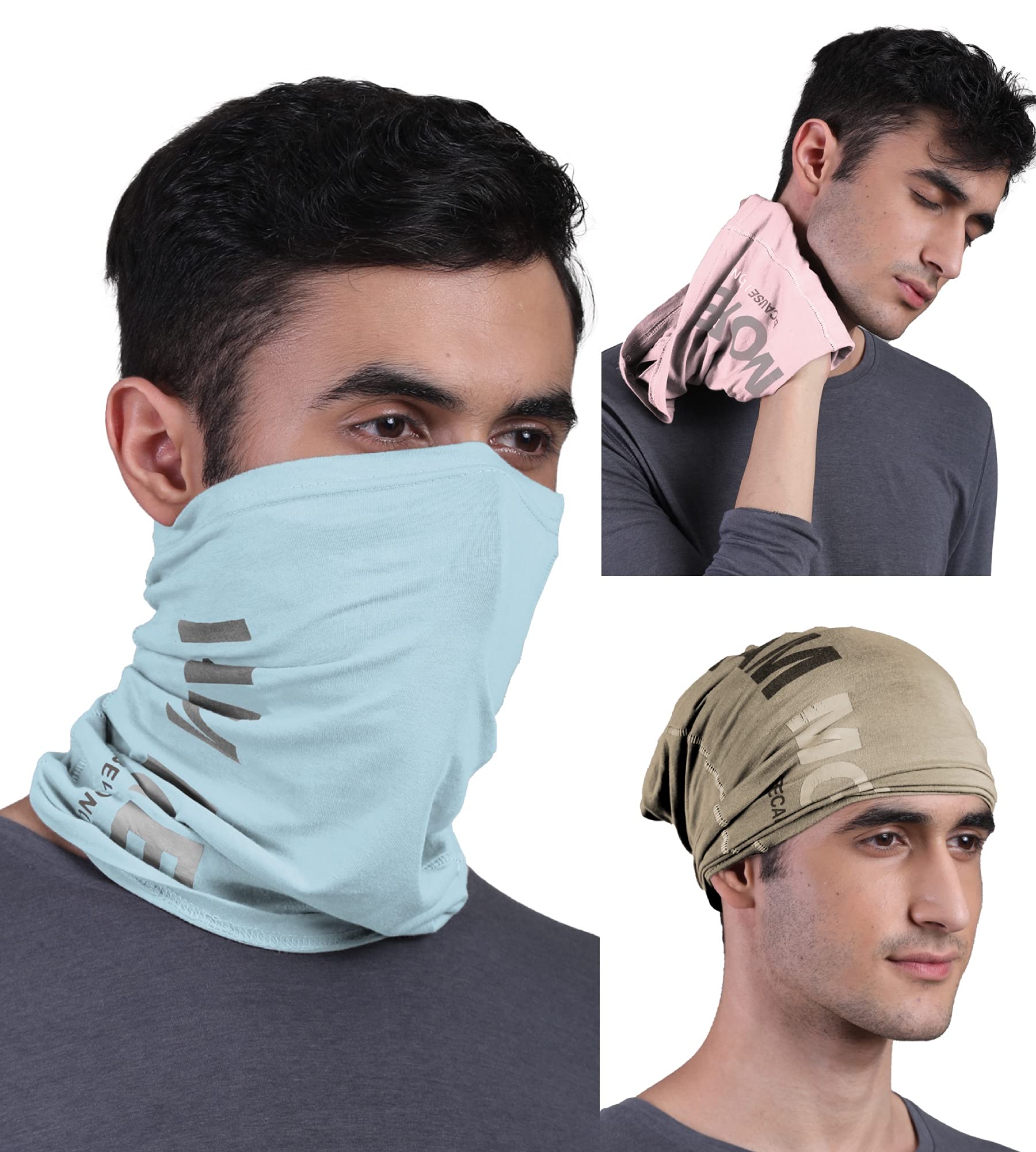 FREECULTR Unisex Bamboo Bandana, Anti Microbial Super Soft & Comfort Fit, Breathable Multipurpose Headband - Printed Pack of 3-Beach Sand,Chalk Blue,Pastle Peach (B09D3DWB97) Amazon Price History, Amazon Price Tracker