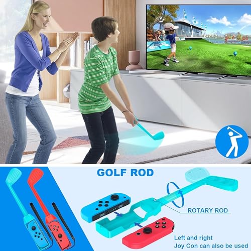 Miniatura 5 de Switch Sports Accessories - Paquete de accesorios deportivos 14 en 1 para Nintendo SwitchOLED Sports, kit de accesorios familiares compatible con