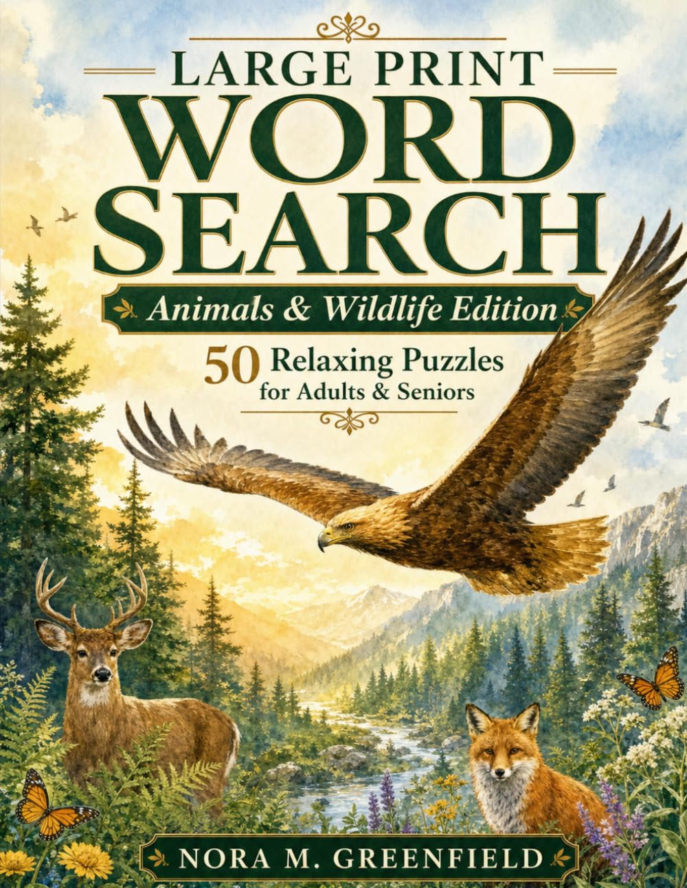 Large Print Word Search: Animals & Wildlife Edition