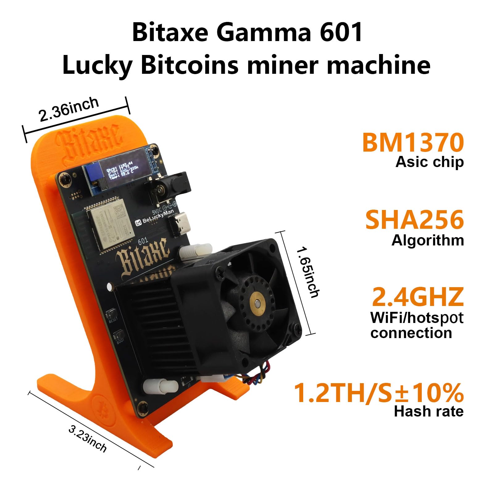 Amazon.com: Bitcions Miner Bitaxes Gamma 601 BM1370 Asic Solo