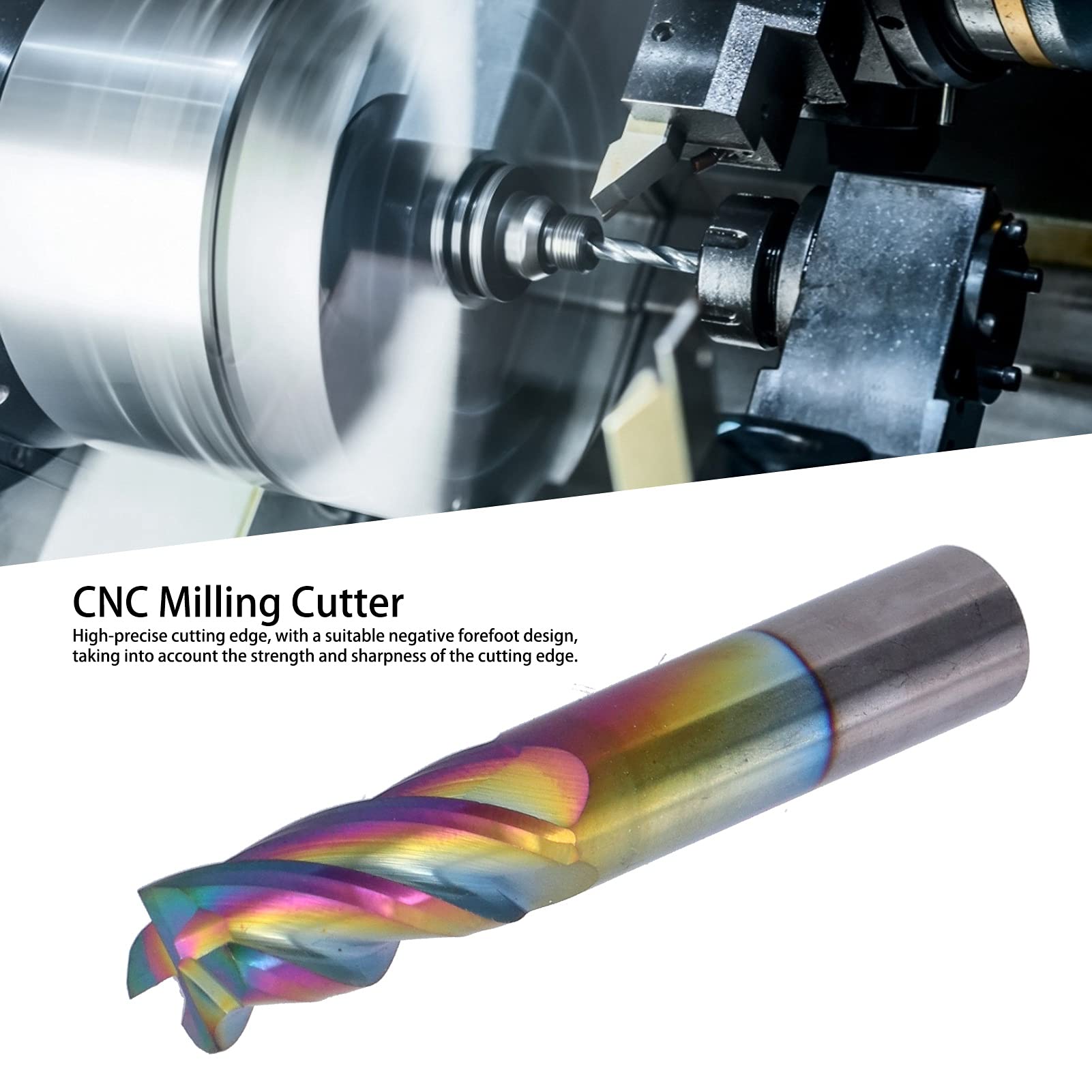 Cutter di Fresatura CNC in Acciaio di Tungsteno Professionale D12 X D12 X 75L PIETRO SPIROLE ALTA PRECISIONE
