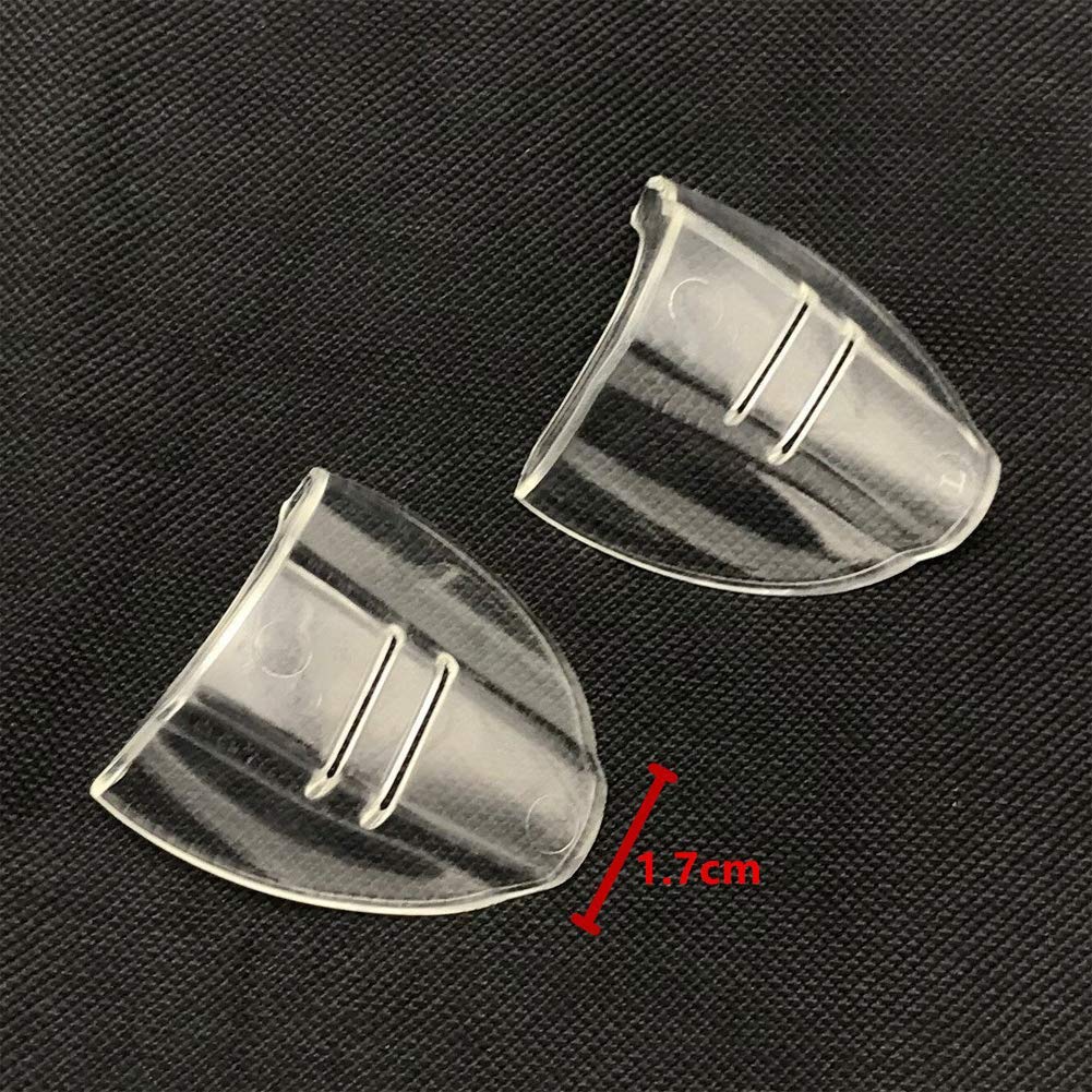 Slip-on Safety Glasses Side Shields, Clear Flexible Side Shields Fits Medium to Large Eyeglasses Frames 1 Pair