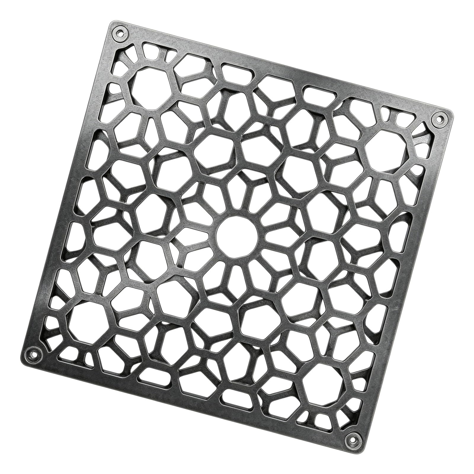 Hollow Metal Tableware Mat Square Coasters for Camping and Picnics Camping Insulation Mat for Outdoor Hiking