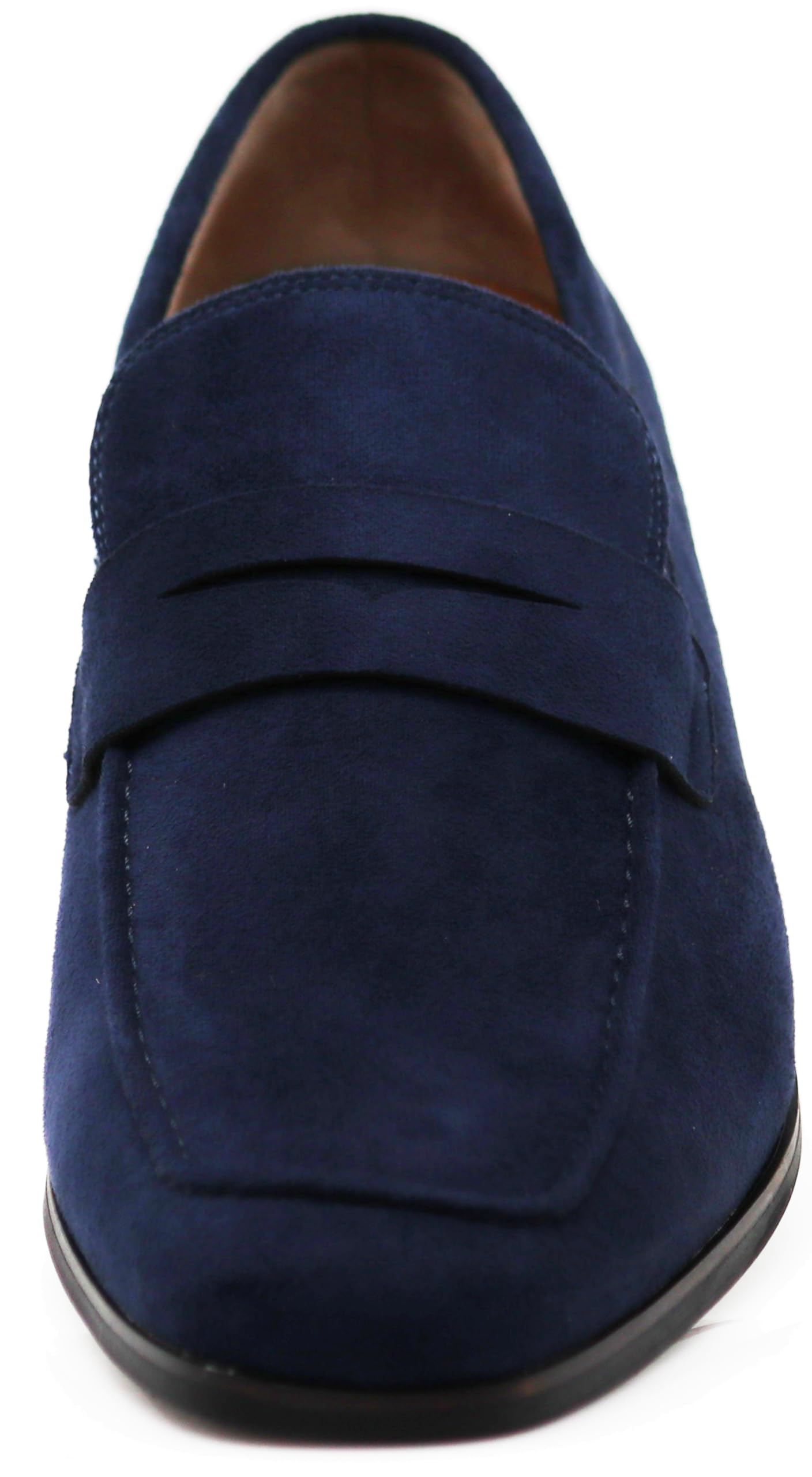 Enzo Romeo MHG Men's Business Casual Formal Vegan Suede Loafers Slip On Driving Dress Shoes - 2