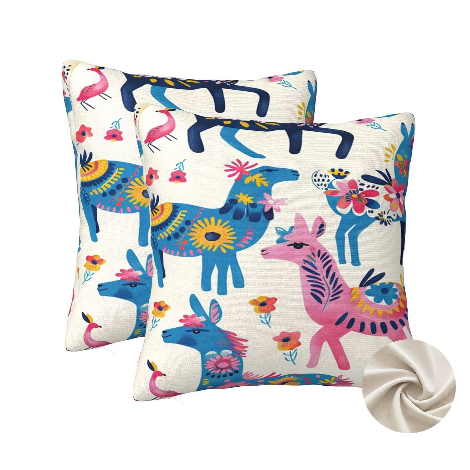 Taies d'oreillers 70x70 housse de coussin animaux canapé lit décoration