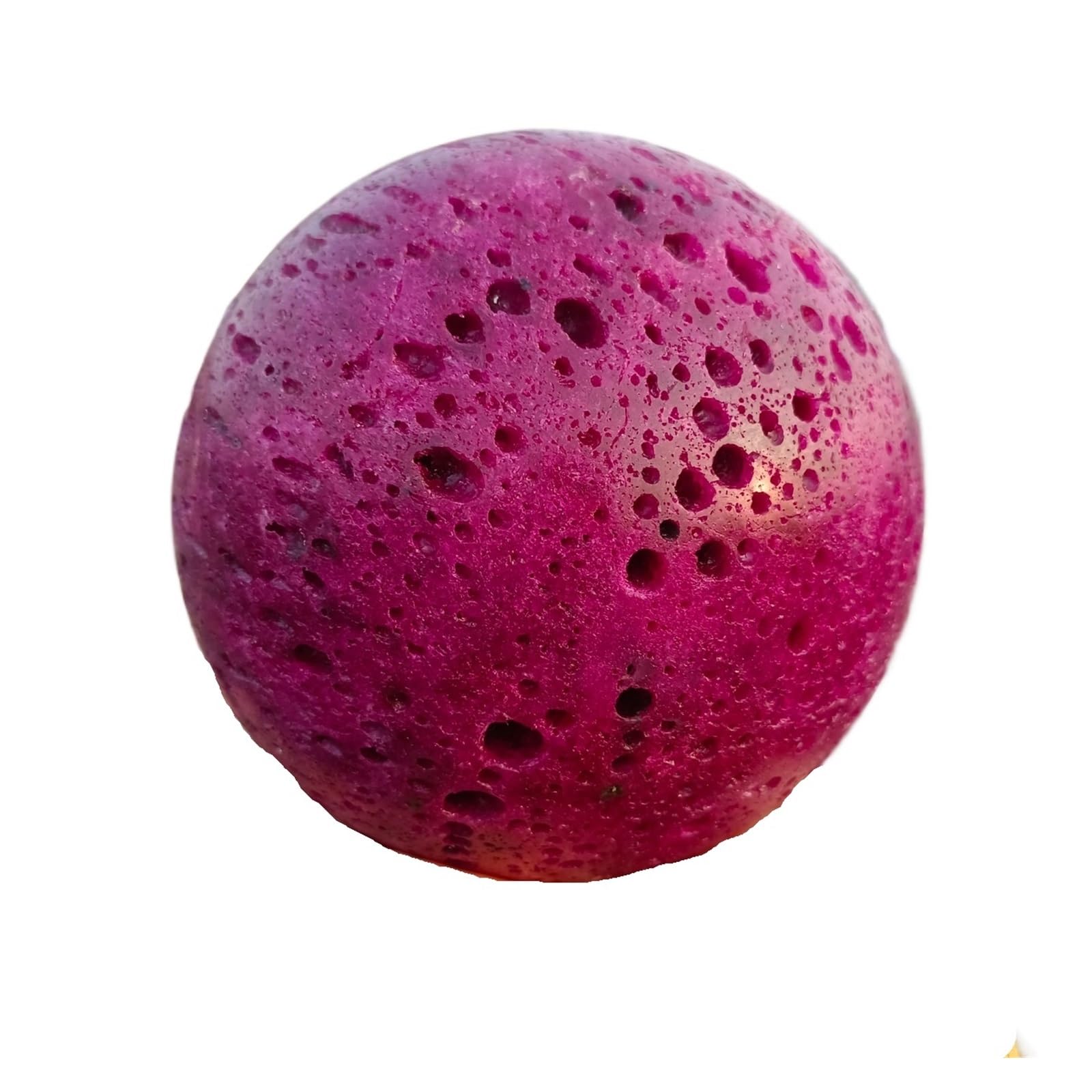 AARTERZZA 1pcs 1-1.3kg Ruby Ball Quartz Crystal, Red Corundum