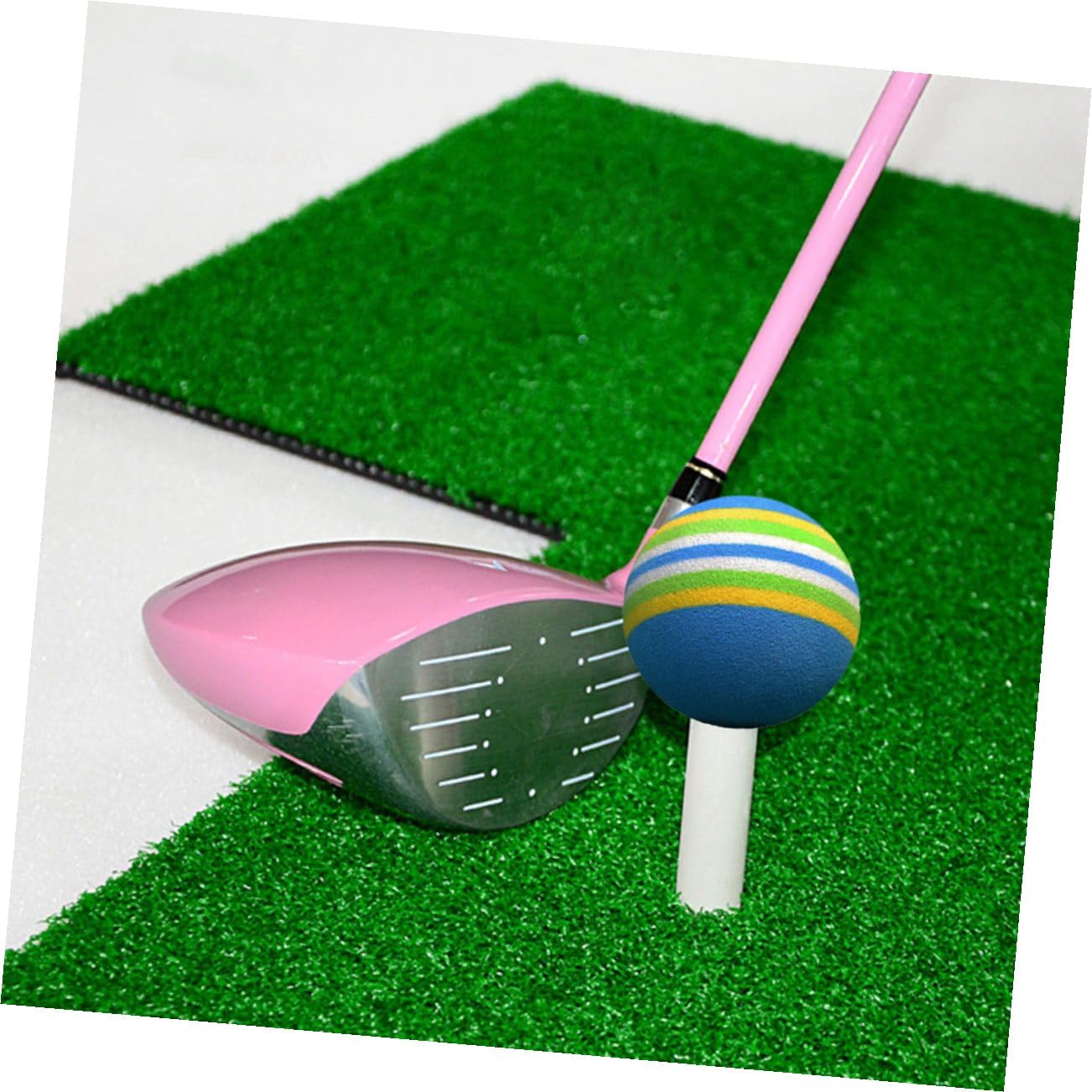 Tapete de Práctica de Golf Verde 5 Piezas Césped PP