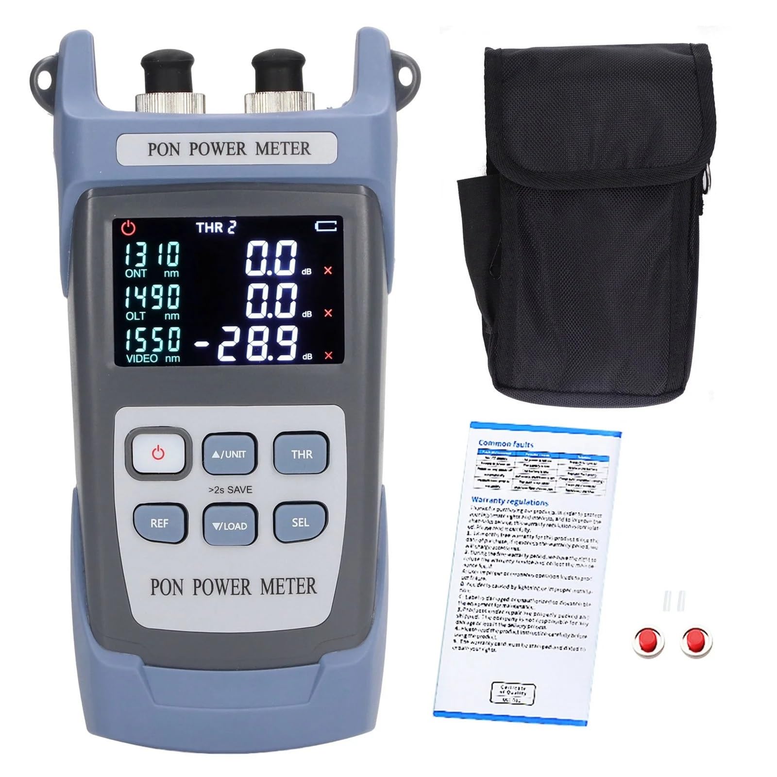 Misuratore di potenza ottica con display digitale, tester for cavi ottici PON, kit di strumenti di prova, tester di potenza ottica