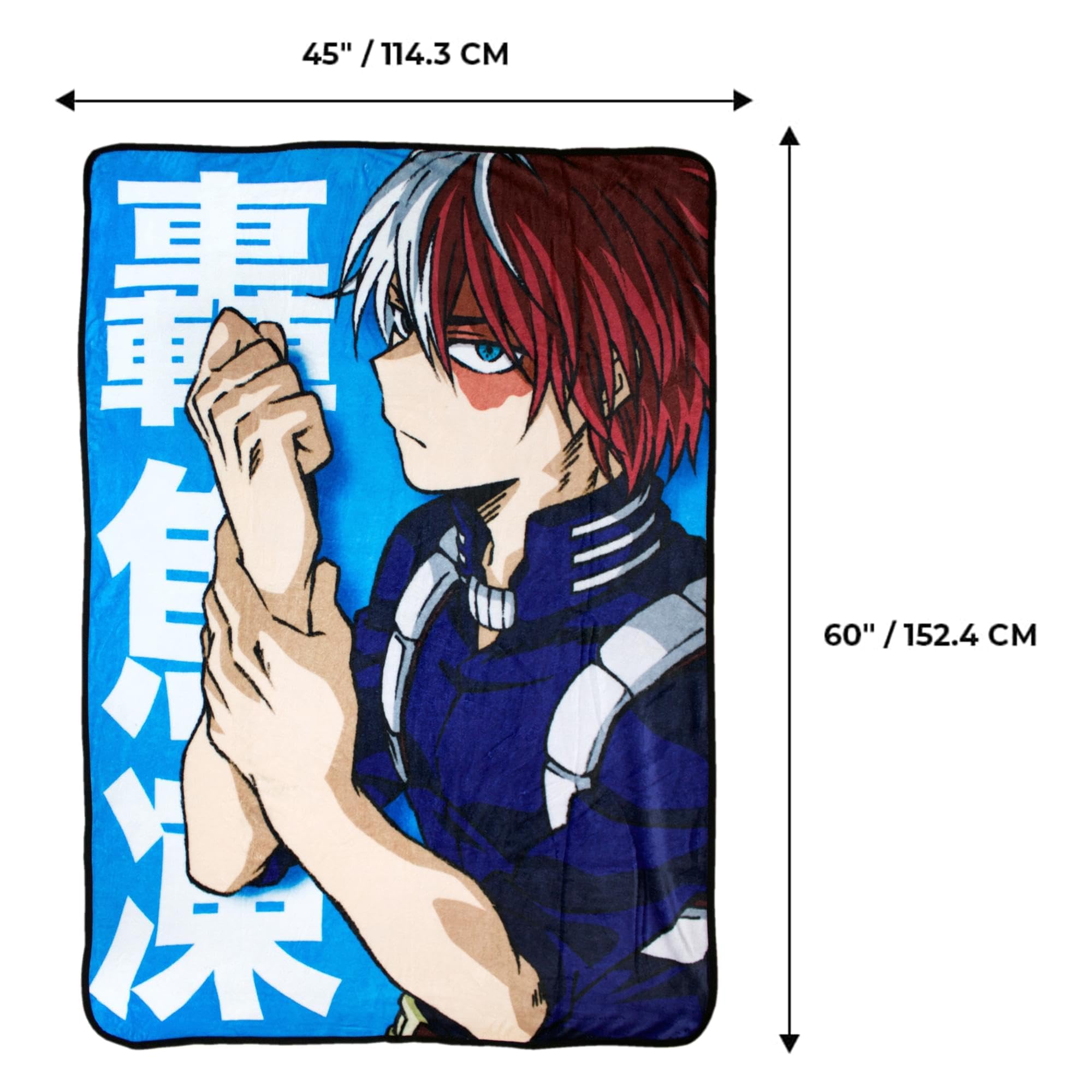 Amazon.com: JUST FUNKY My Hero Academia Shoto Todoroki 45 x 60
