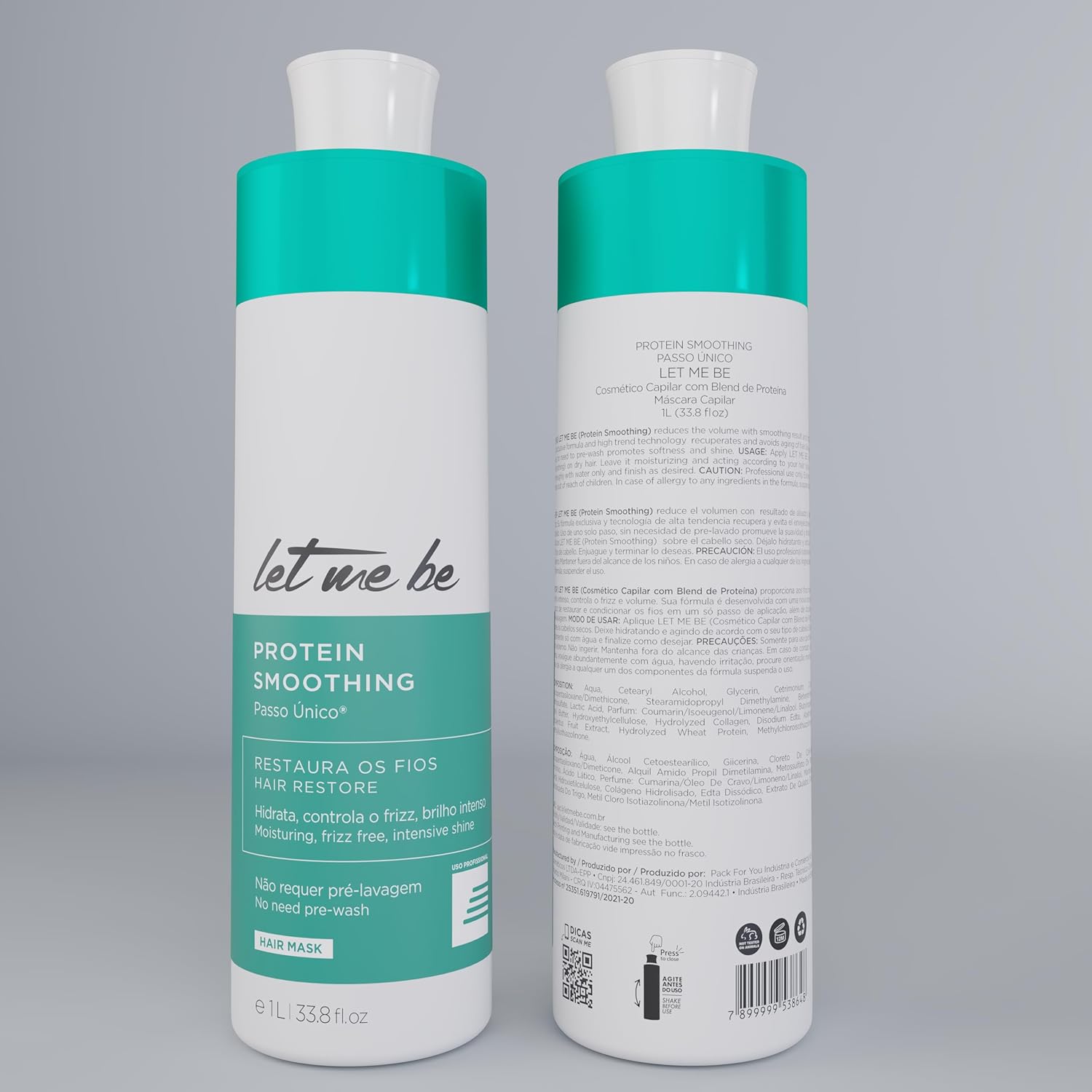 Let Me Be Protein Smoothing Treatment Single Step1L | Brazilian Keratin Treatment | Progressive Brush | Smoothing System - Image 2