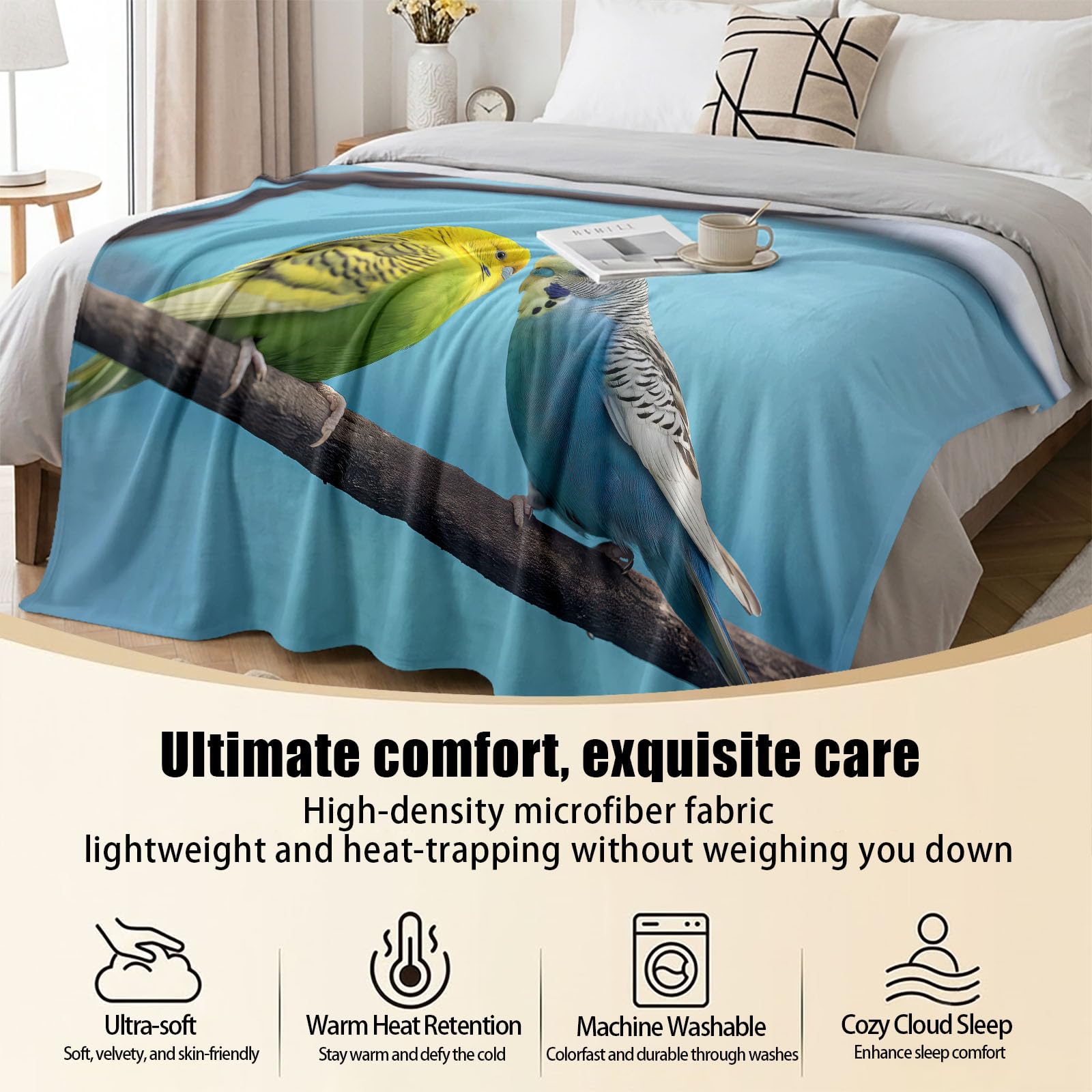 Generisch Manta de franela para fotografía moderna, 180 x 200 cm