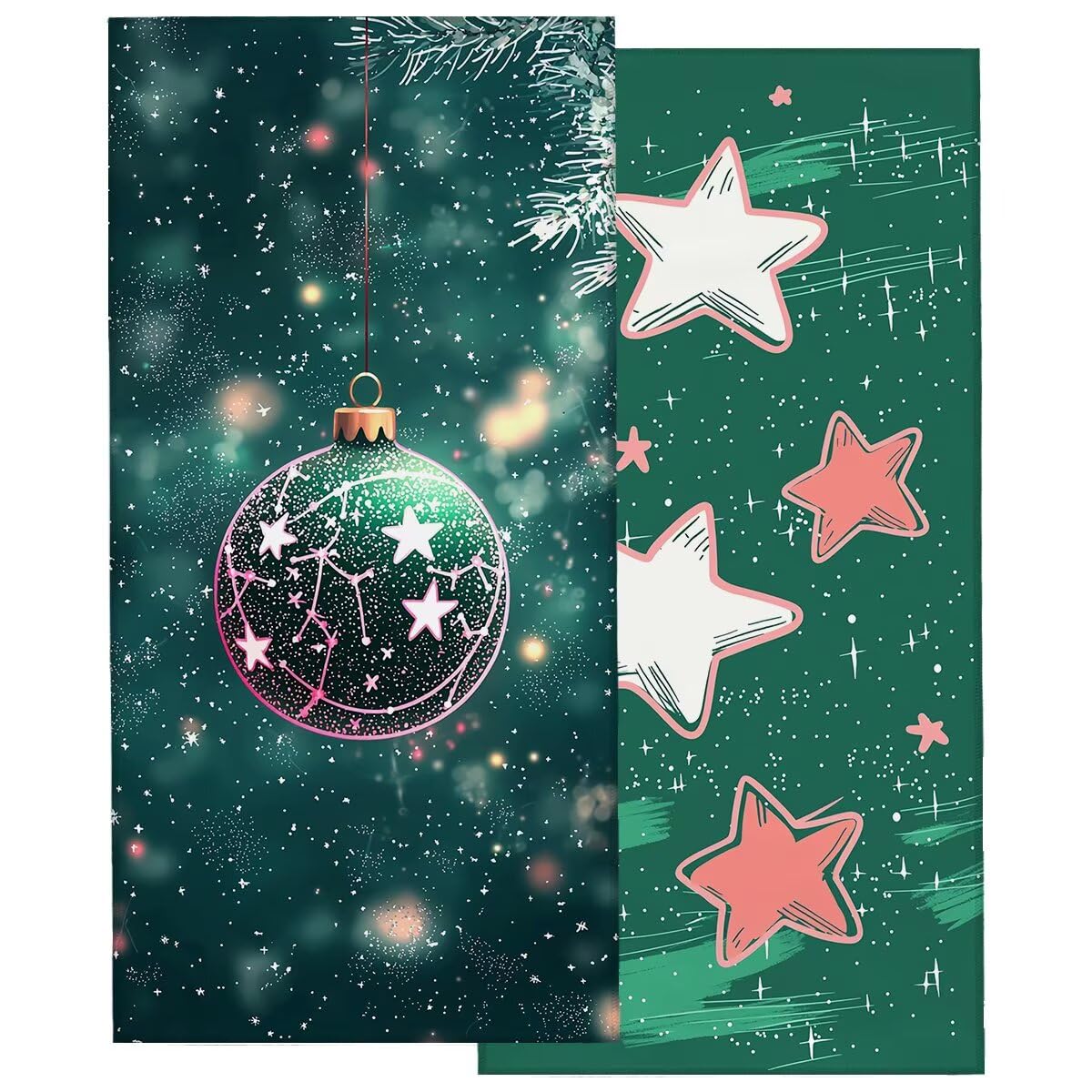 Strandtuch XXL 90x180cm 2er Set, Saunahandtuch Mikrofaser Handtuch, Schnelltrocknend Sporthandtuch Fitnessstudio, Leicht Badehandtuch Groß, Sandfrei Strandtuch, Geschenke für Männer (Olivgrün) -4427