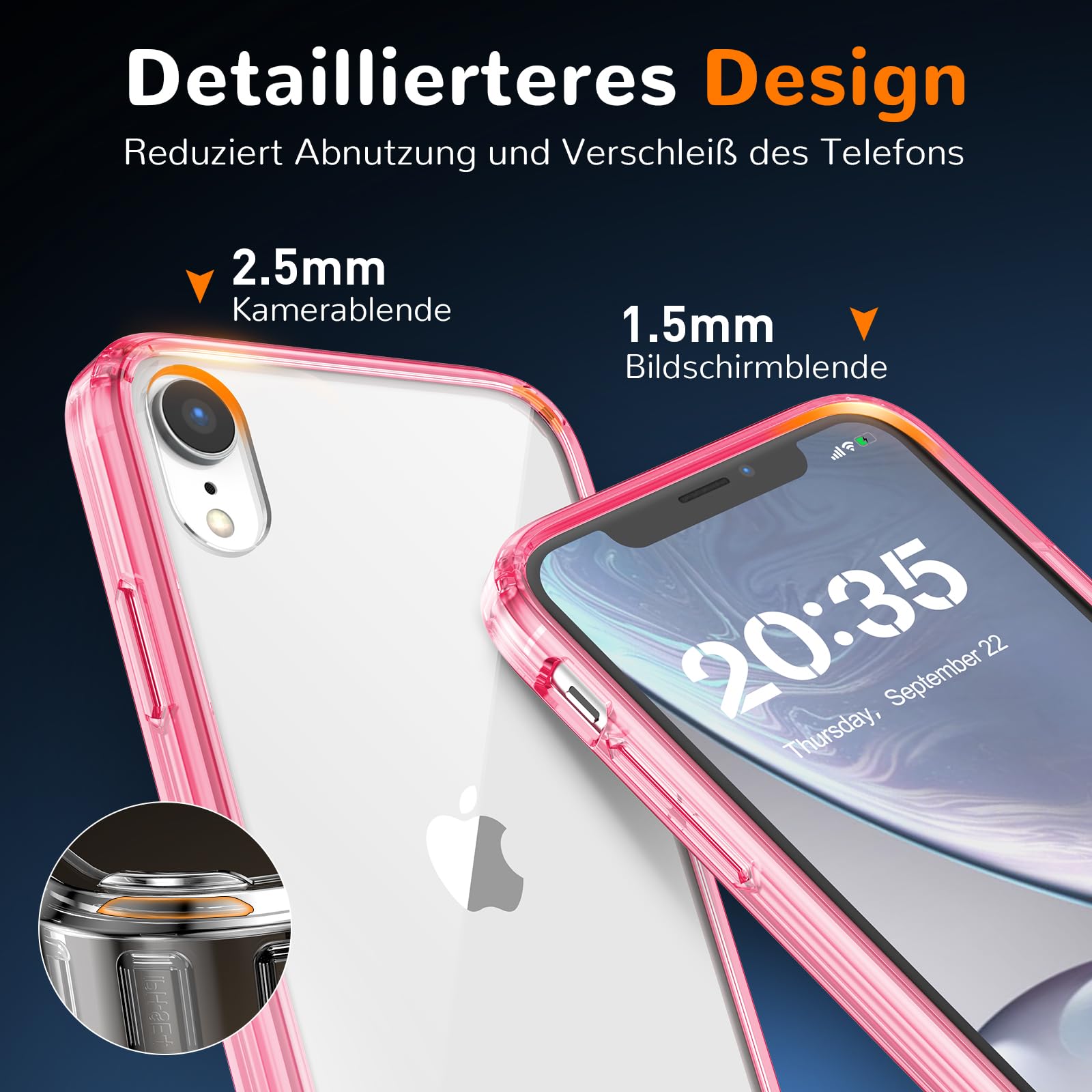 Clear Case for iPhone 15, Ultra Thin, Shockproof TPU Cover, Anti-Yellowing, Crystal Clear, Phone Case for Apple iPhone 15 - Clear — view 251