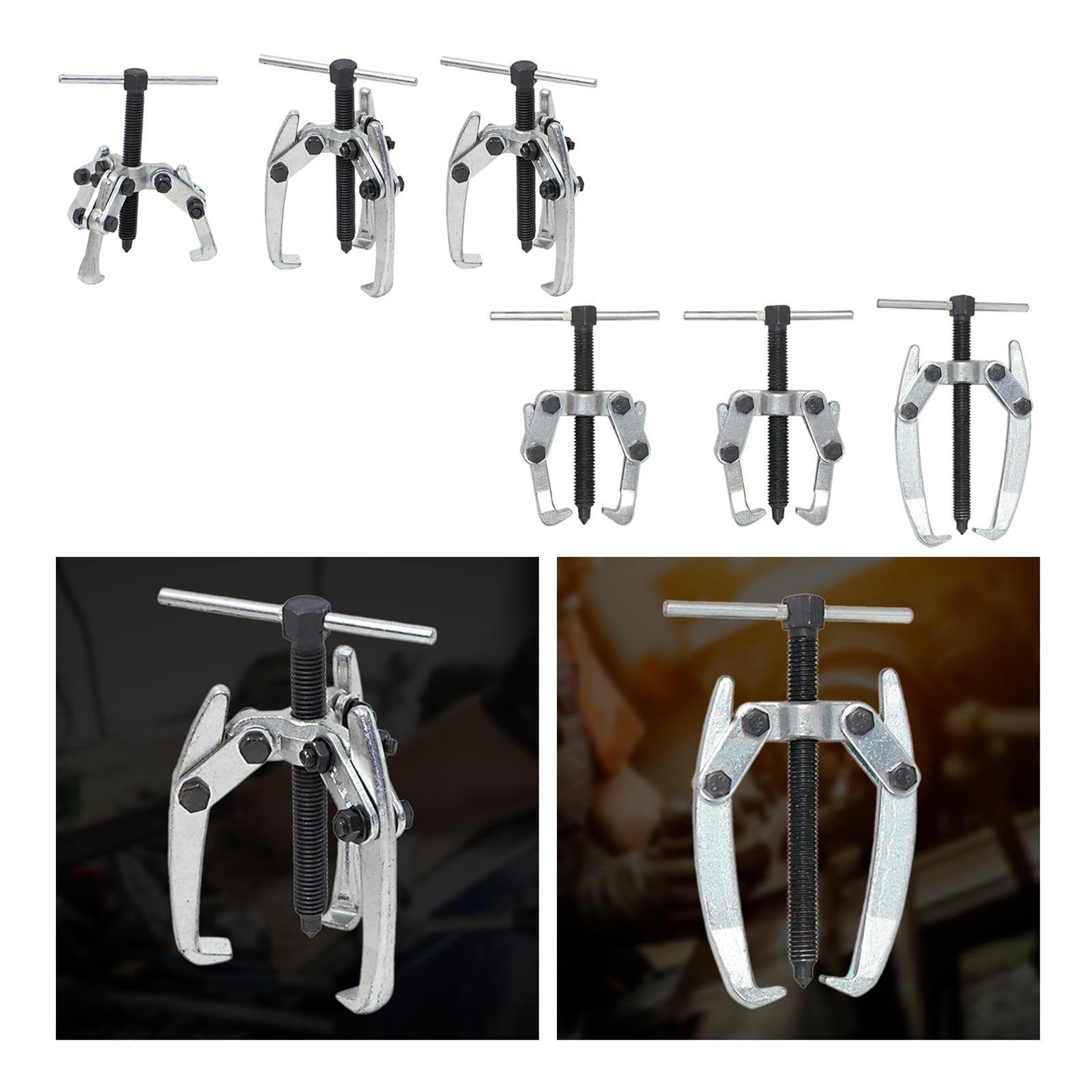 Estrattore for cuscinetti for carichi pesanti Macchina for la rimozione di utensili for riparazione auto for ingranaggi a ganascia for forgiatura regolabile(3 Jaw 10-65mm)