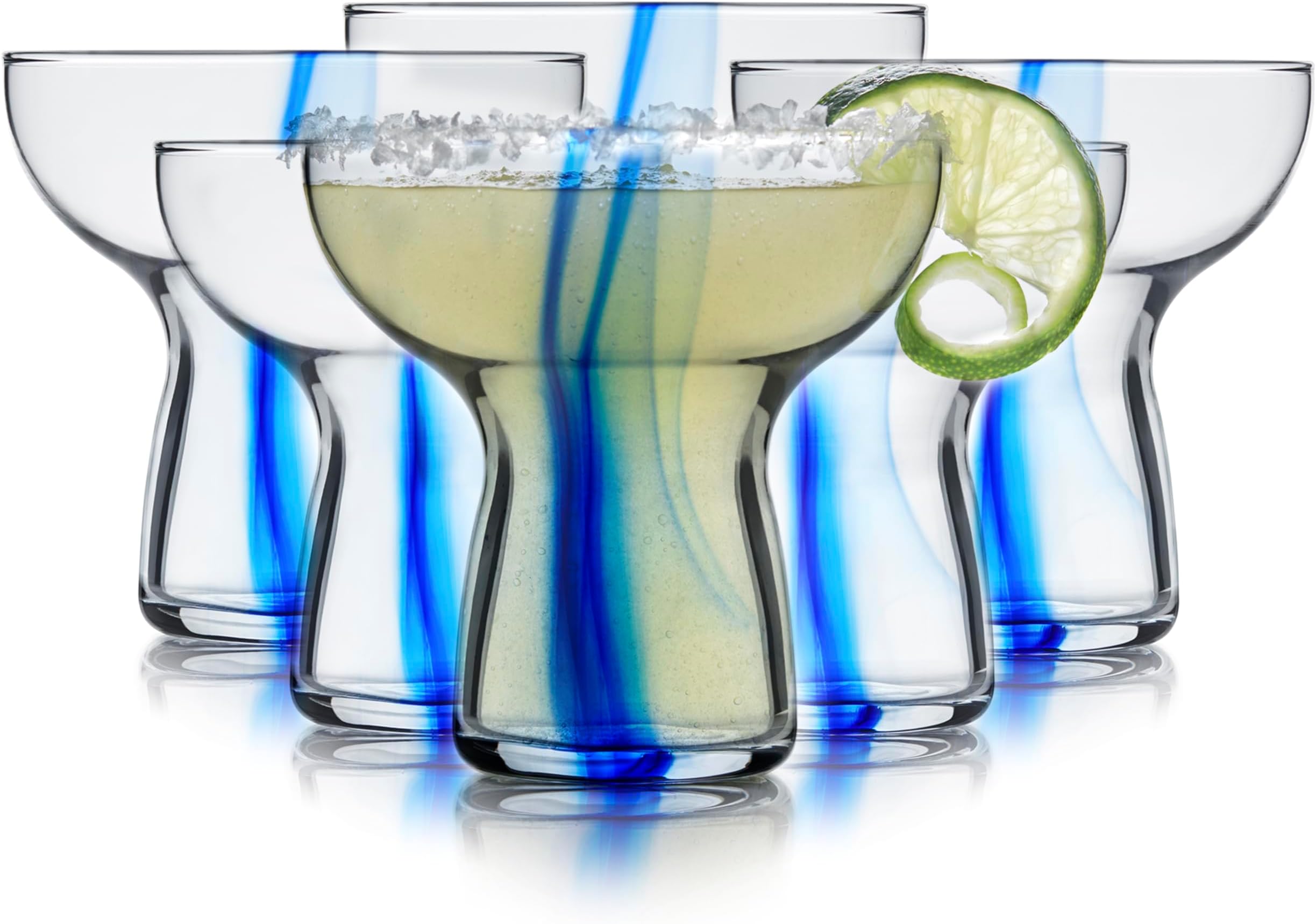 Libbey Blue Ribbon Stemless Margarita Glass 10.25oz 6pc set