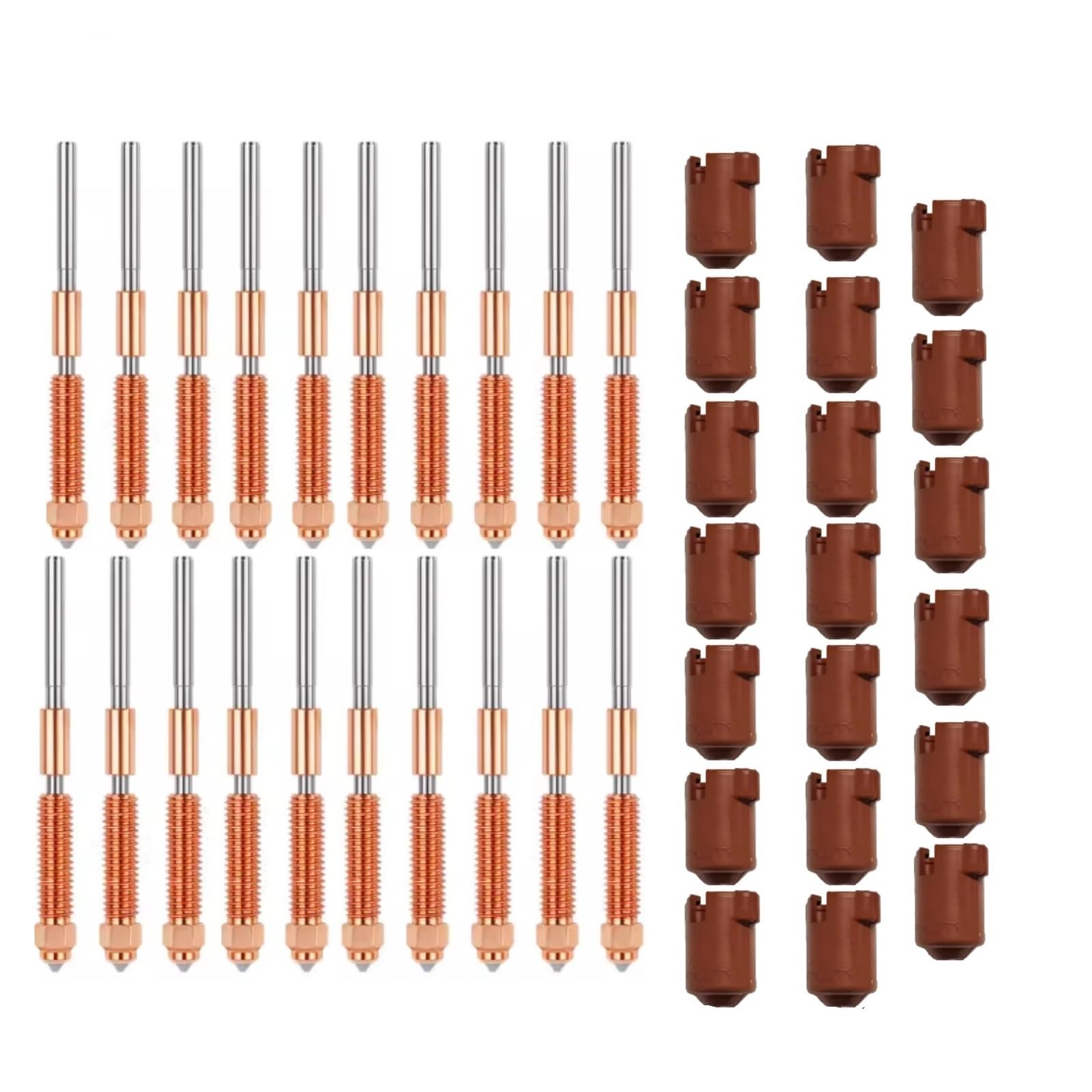 Boquilla de intercambio rápido para impresoras 3D, 0,2/0,4/0,6/0,8/1,0 mm, compatible con varios modelos