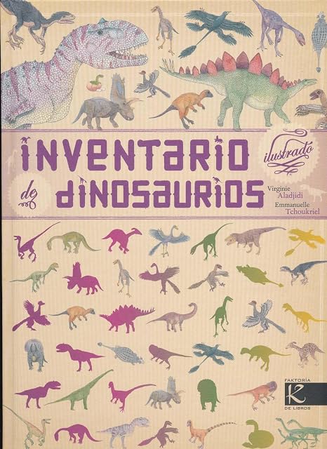 Portada de Inventario ilustrado de dinosaurios