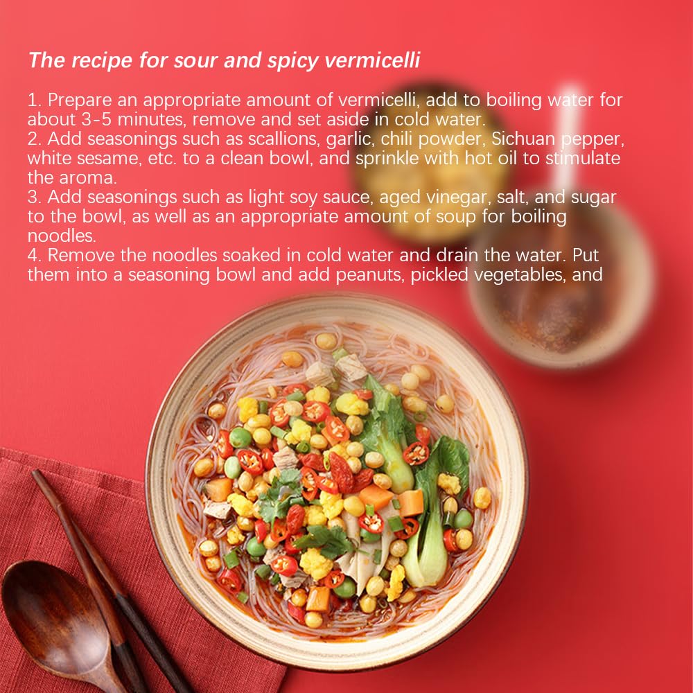 SIJIYUNLI-Longkou Vermicelli 100g/3.5oz glass noodles, fat free, low calorie, alternative to pasta