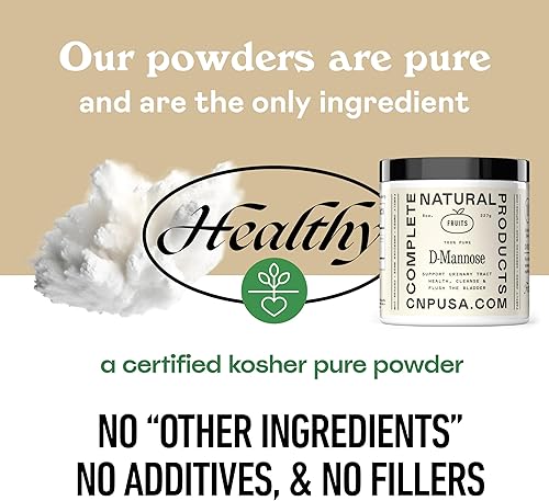 Miniatura 7 de Suplemento de Polvo Puro de D-Manosa - D-Manosa 4oz (113g) Aproximadamente 60 Porciones para UTI, Vejiga Natural y Salud del Tracto Urinario