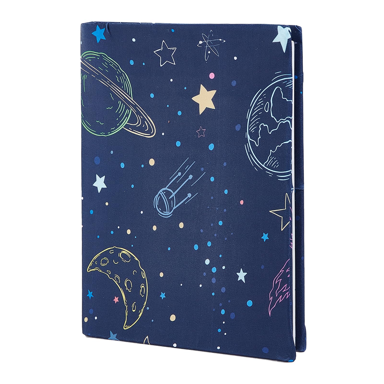 NICENEEDED Cartoon Star Stretchable Book Cover, 10 x 8.7 Inch Adjustable Elastic Cloth Notebook Sleeve