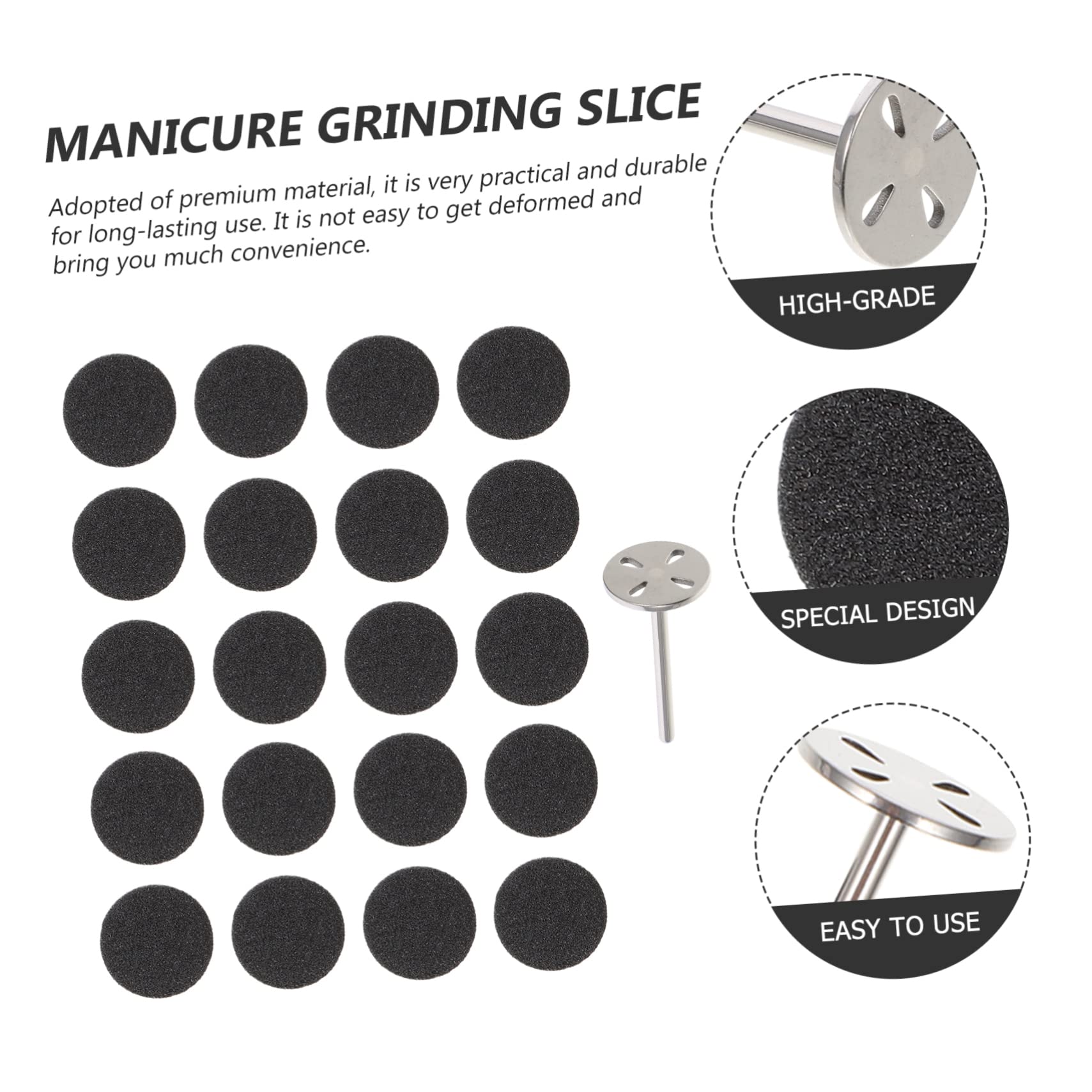 FRCOLOR 3sets Dischi Abrasivi Per Unghie Accessori Per Pedicure e Manicure Esfolianti Per La Unghie Per e