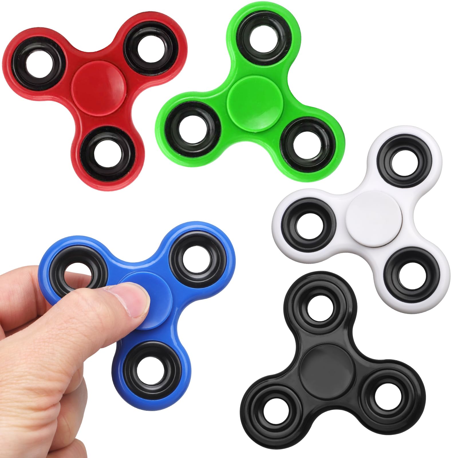 5er-Pack Fidget Spinner Spielzeug für Kinder Erwachsene, Sensorische Fidget Toys Weihnachten Set Spielzeug Zappeln Hand Spinner Finger Tri-Spinner Toy, Geschenke für Reduziert Angstzustände