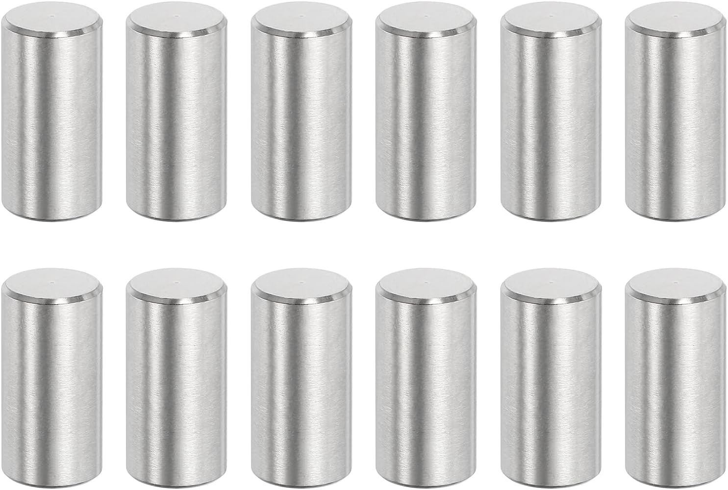 sourcing map 32Pcs M10 x 20mm Dowel Pin, 304 Stainless Steel Cylindrical Dowel Pins, Shelf Support Pegs Rod Fastener for Cabinet Furniture DIY Installation Industry Mechanical