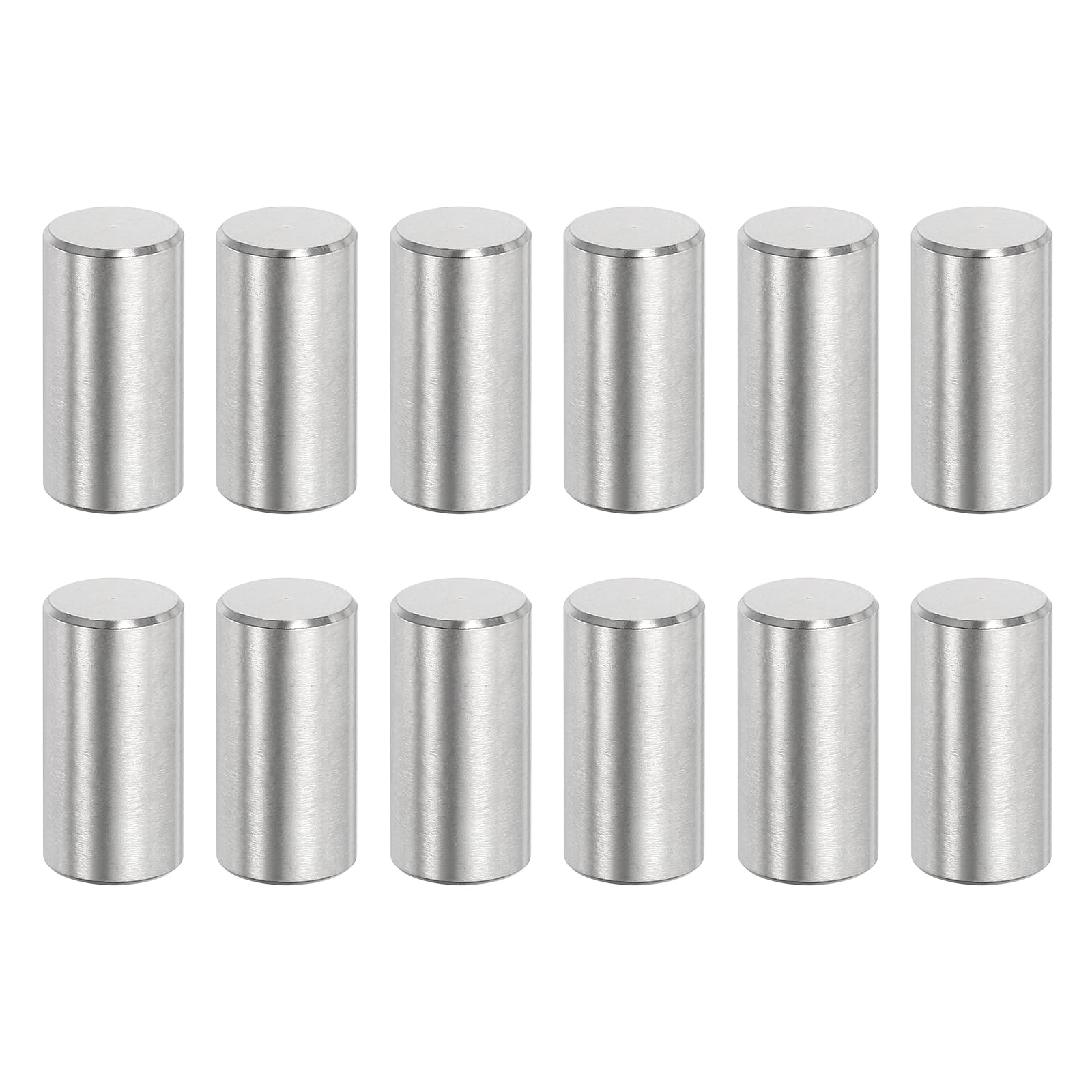 sourcing map 32Pcs M10 x 20mm Dowel Pin, 304 Stainless Steel Cylindrical Dowel Pins, Shelf Support Pegs Rod Fastener for Cabinet Furniture DIY Installation Industry Mechanical