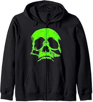 トップス starteam SKULL FULL ZIP GREEN SKULL FULL ZIP GREEN