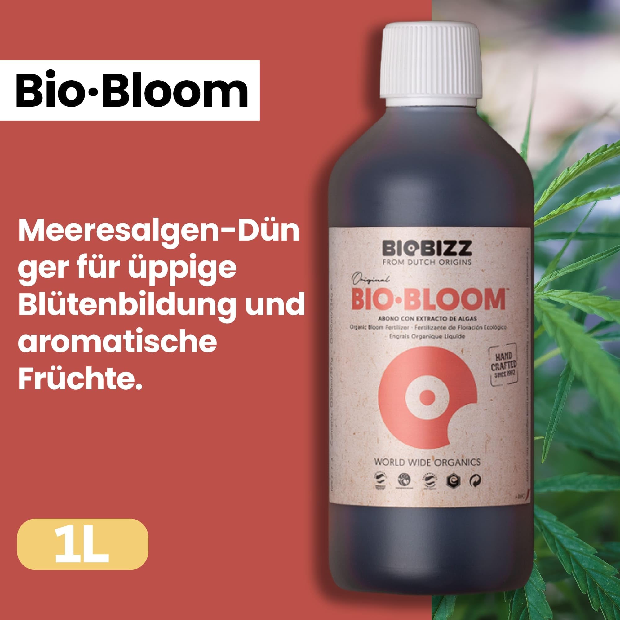 Biobizz XXL Trypack Indoor Set mit Bio Bloom, Bio Grow und Top Max je 1L und Bio Up, Bio Down je 250ml inklusive Messpipette