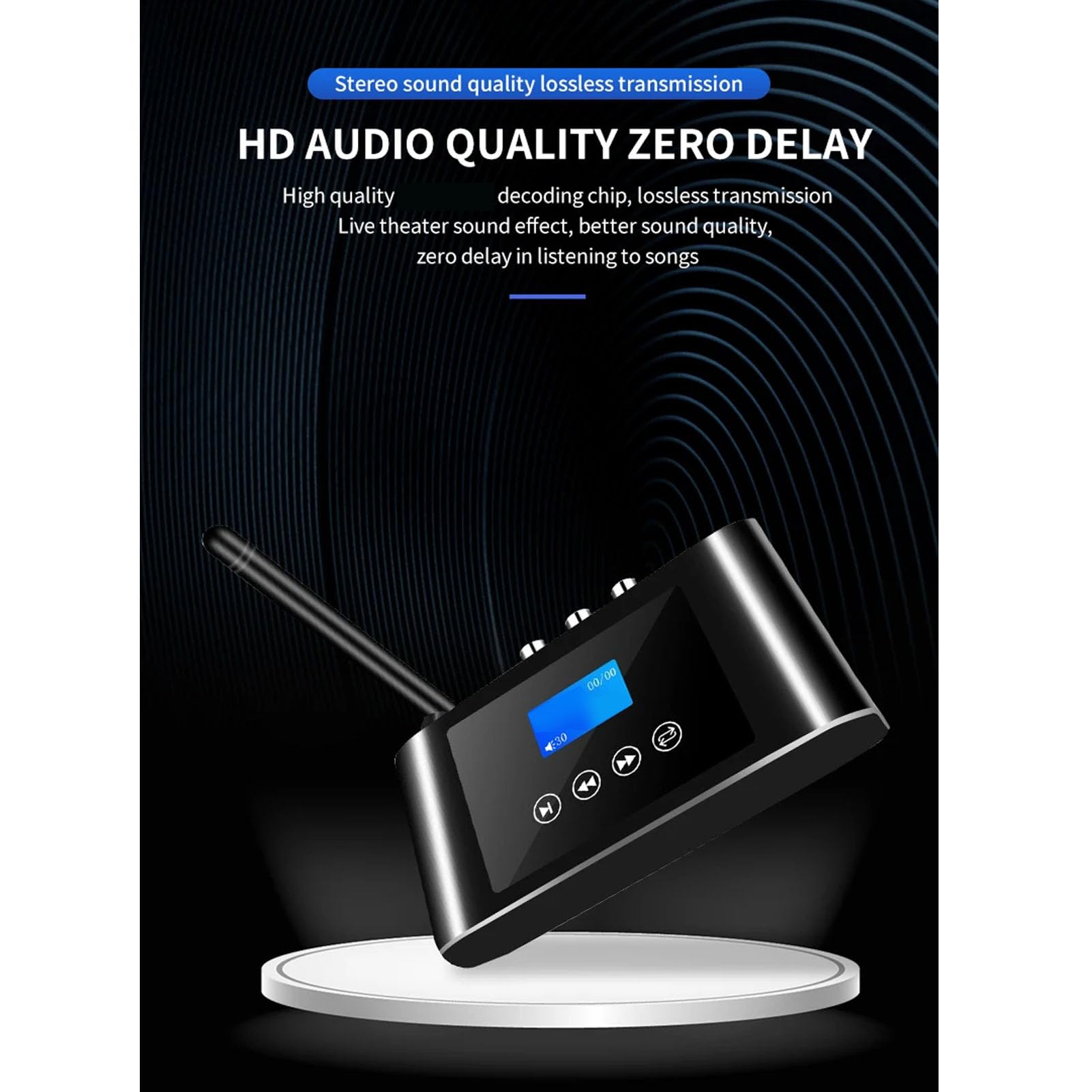 Récepteur de L'émetteur Bluetooth pour la Télévision, Affichage Numérique Adaptateur Son