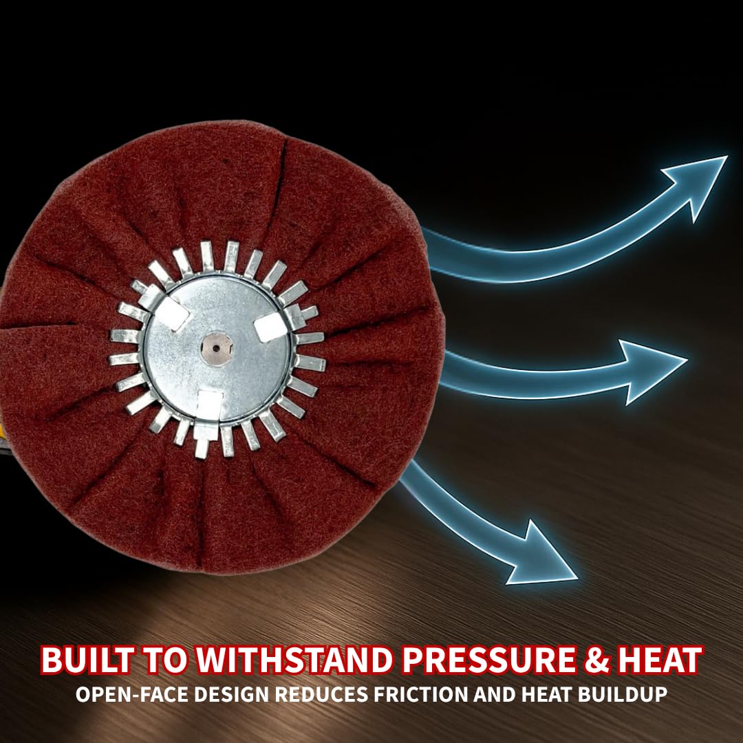 Satin Metal Finish Wheels for Angle Grinders -5