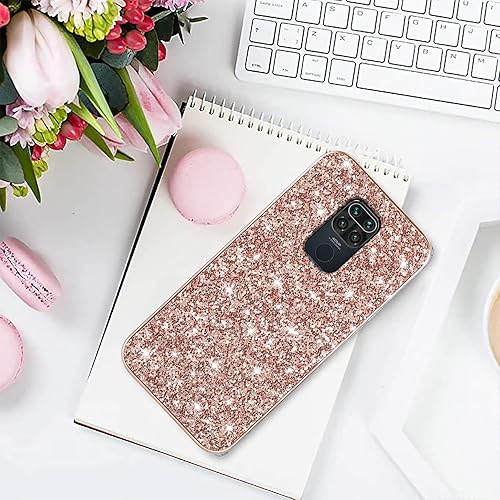 Miniatura 7 de Funda compatible con Xiaomi Redmi Note 9 con purpurina a prueba de golpes, Redmi Note 9, funda protectora delgada de TPU suave y policarbonato de
