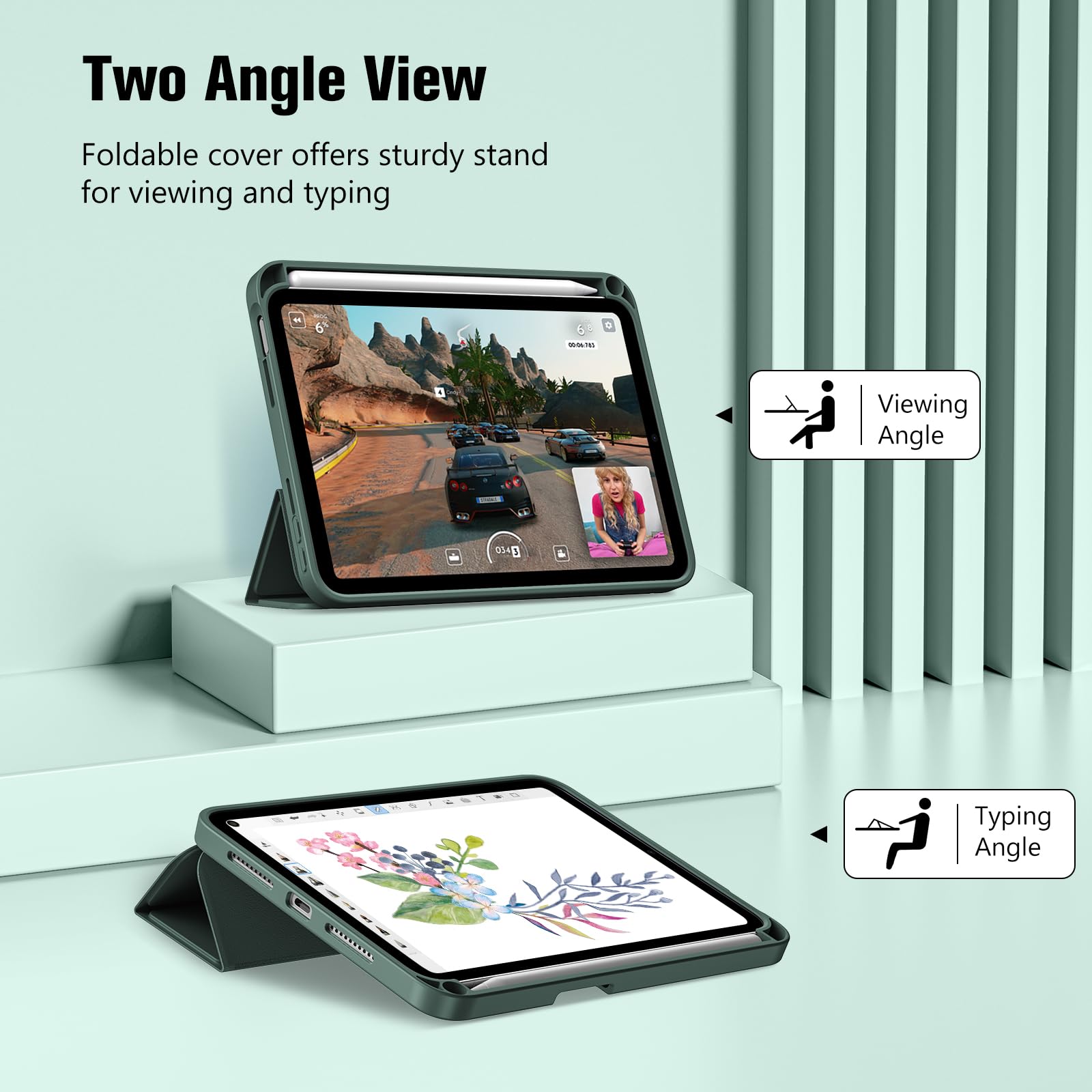 Amazon.com: ProCase for iPad mini 7 A17 Pro 2024/iPad Mini 6