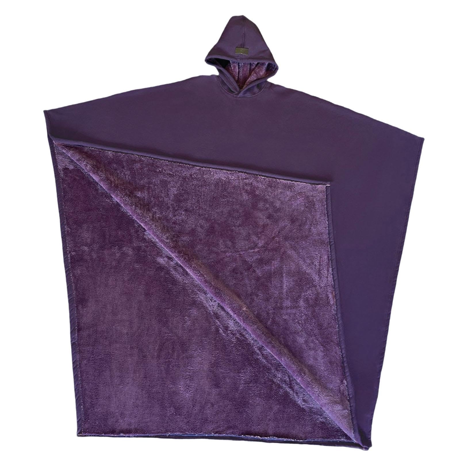 HEAVENGLOW Loose Hooded Cape Coat Fashion Outwear Easy to Wear Durability Hooded Poncho Purple| Coats & Jackets| Coats & Jackets| Womens Clothing |Clothing Shoes & Accessories-image-44