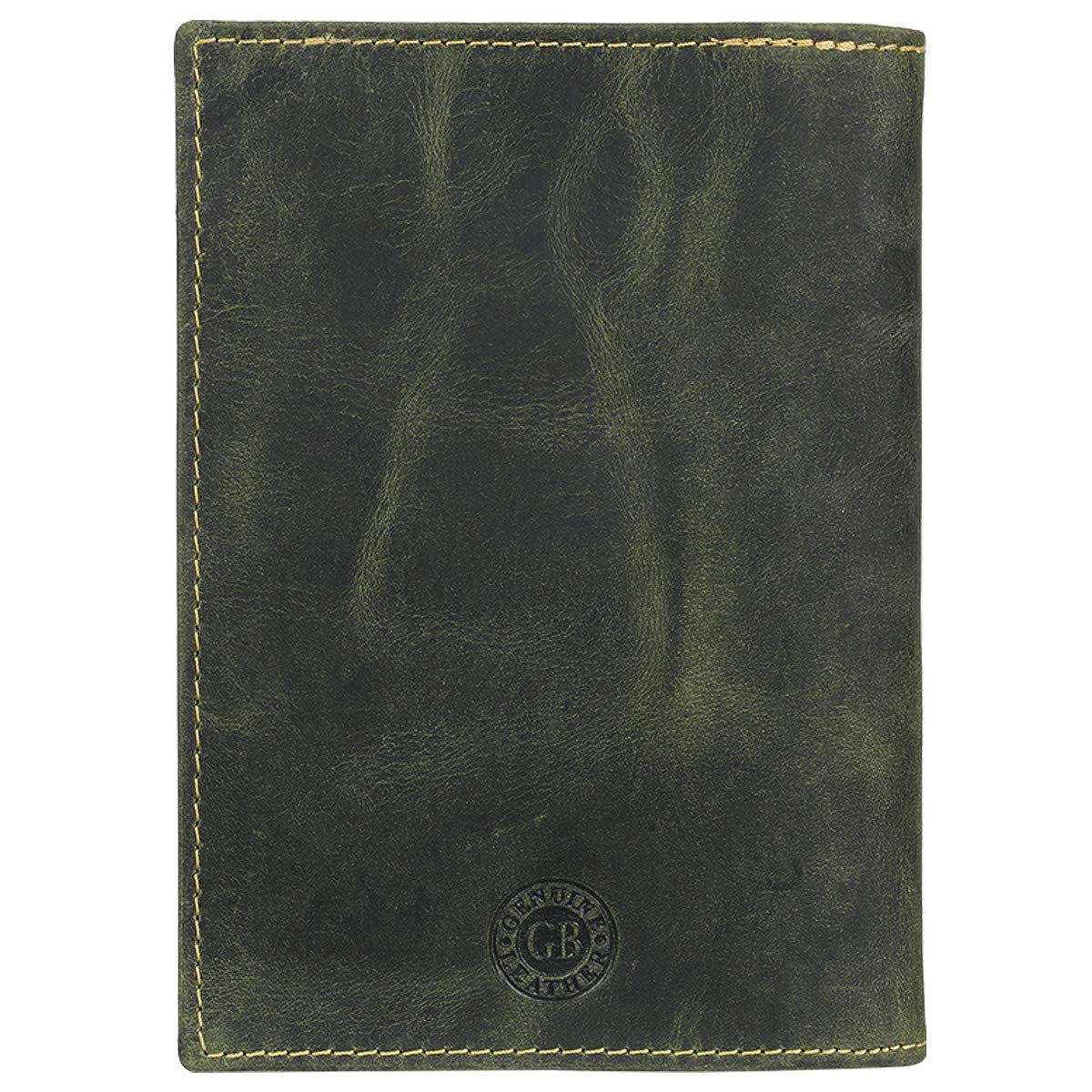 Greenburry Vintage Porte-cartes pour pièce d'identité motif cerf cuir 12 cm
